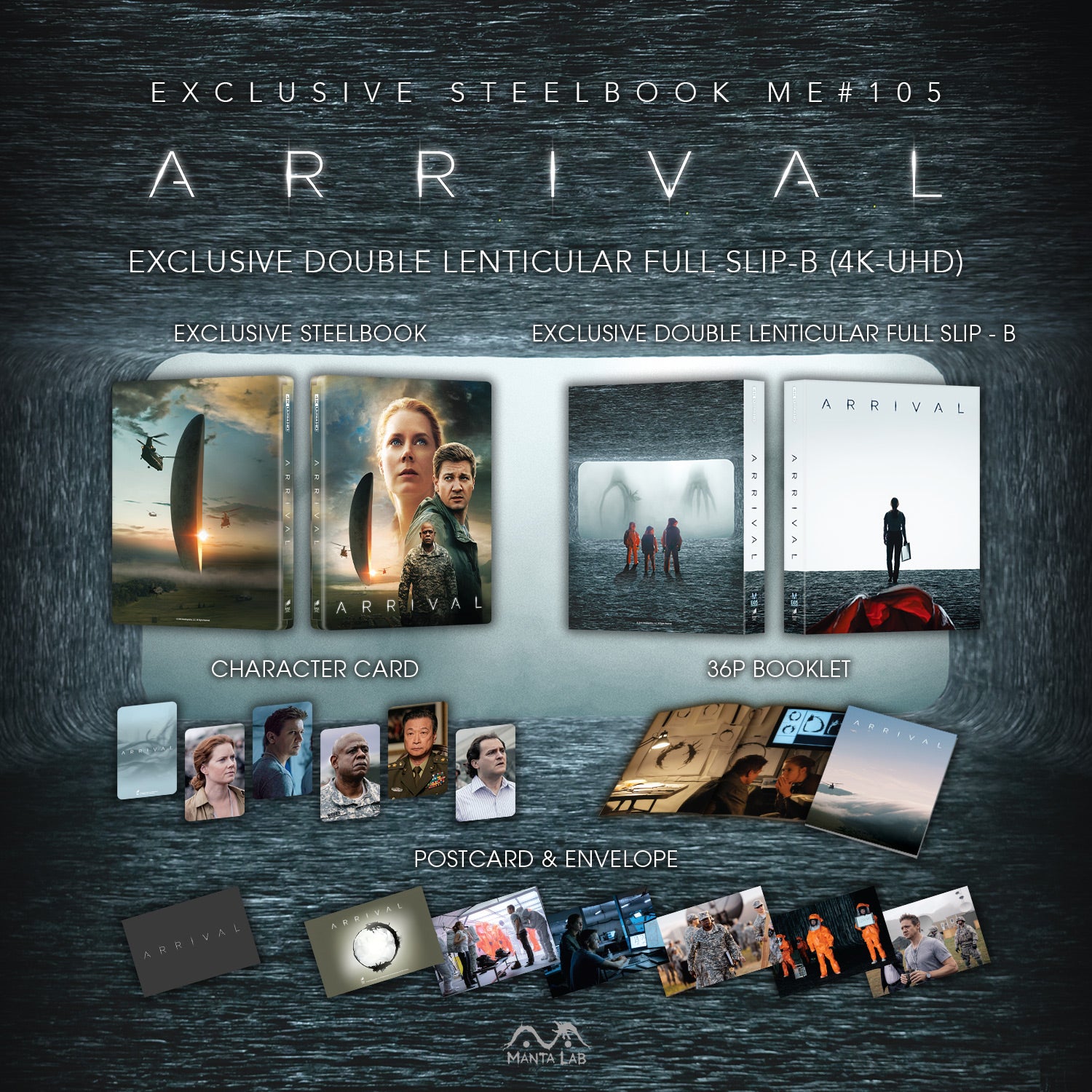 [ME#105] Arrival Steelbook (Double Lenticular Full Slip-B)