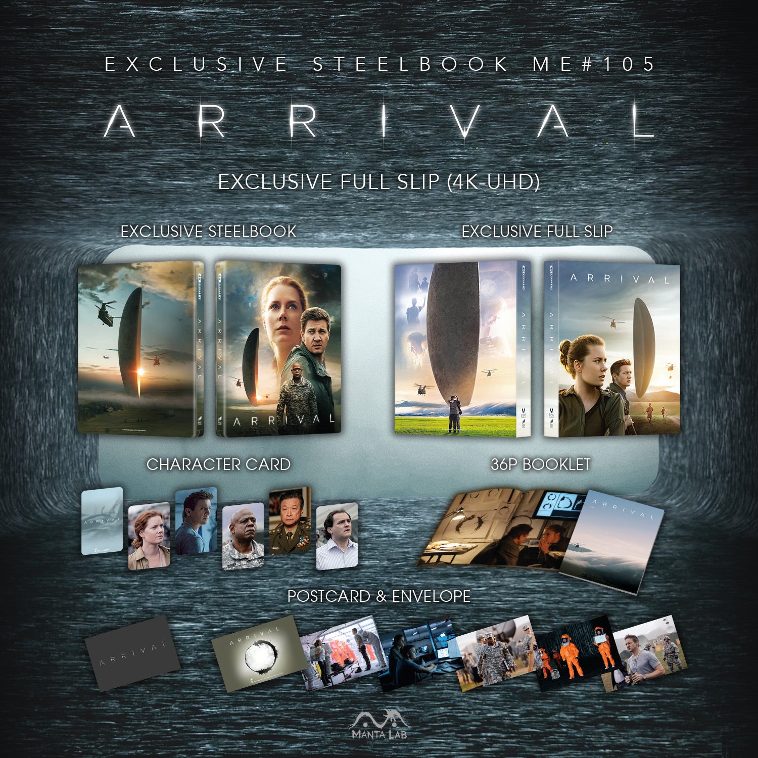 [ME#105] Arrival Steelbook (Full Slip)