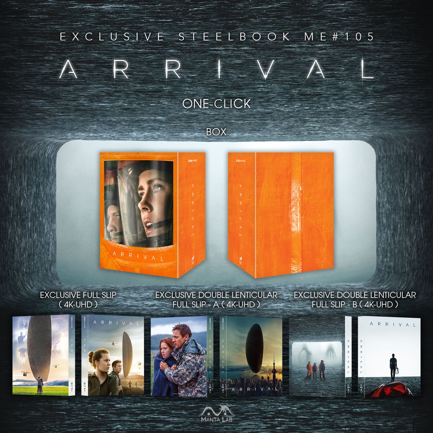 [ME#105] Arrival Steelbook (One Click)(Double Lenticular)