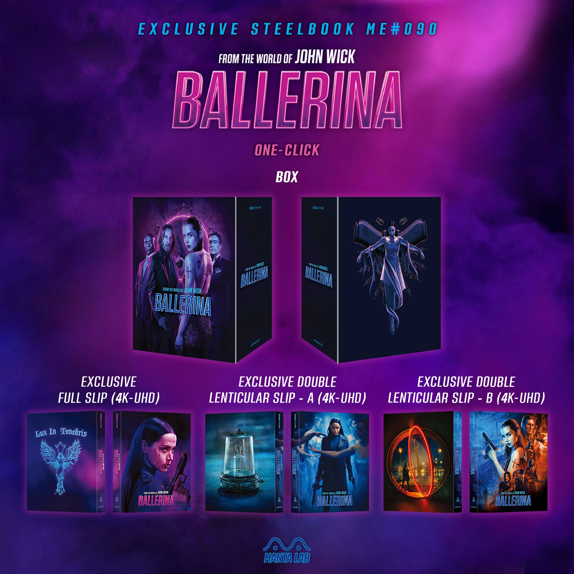 [ME#90] From the World of John Wick: Ballerina Steelbook (One Click)