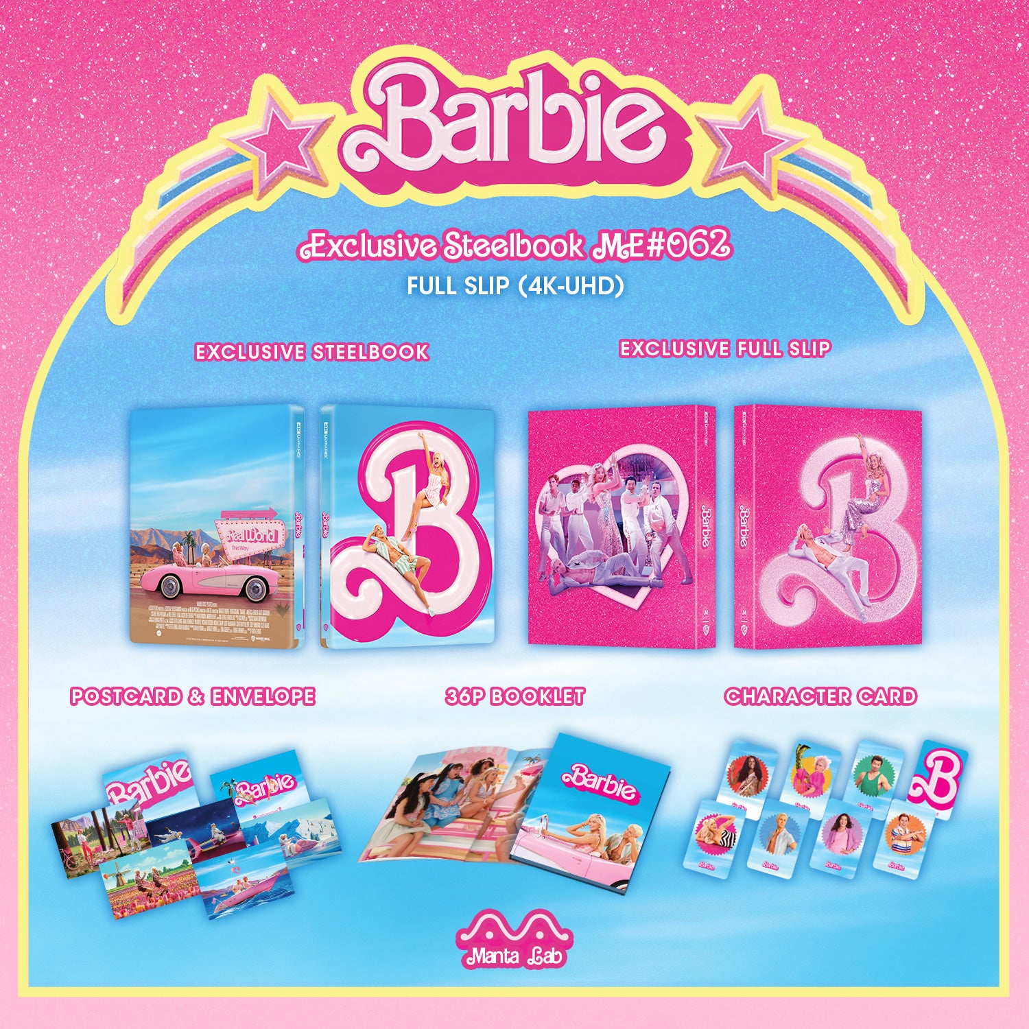 [ME#62] Barbie Steelbook (Full Slip)