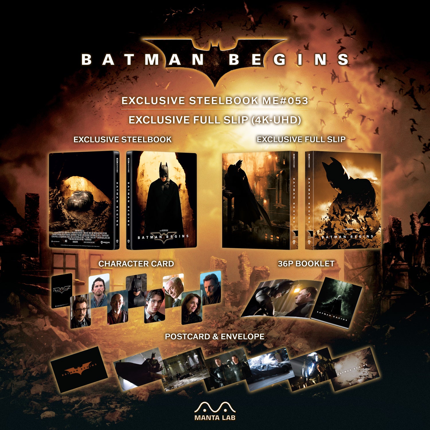 [ME#53] Batman Begins Steelbook (Full Slip)
