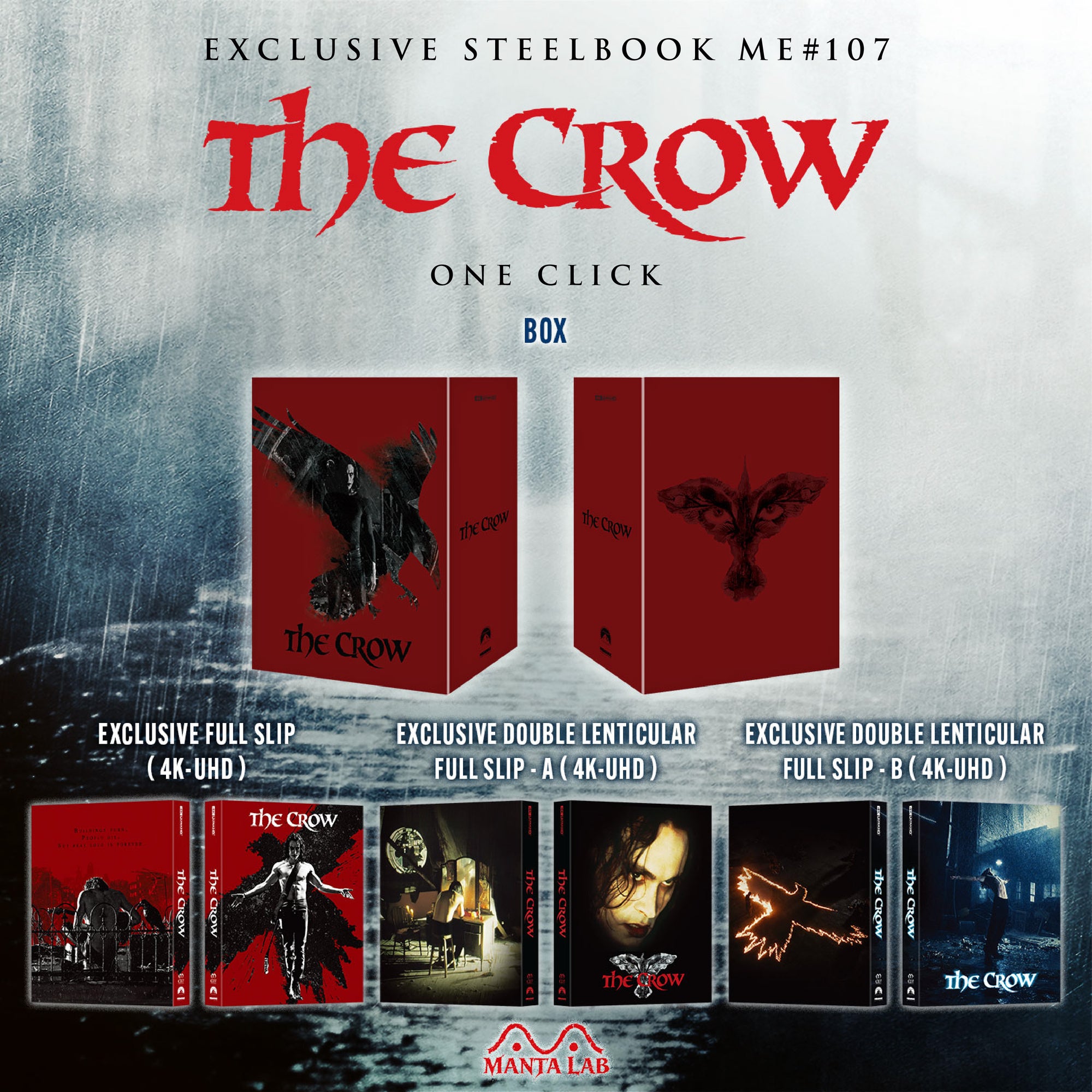 [ME#107] The Crow Steelbook (One Click)