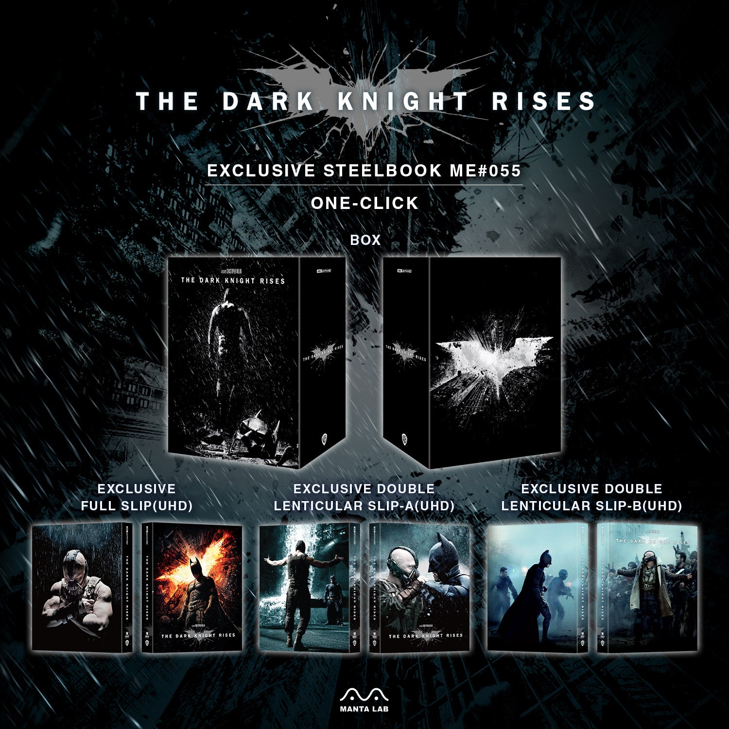 The Dark Knight Trilogy 4k hot Steelbooks