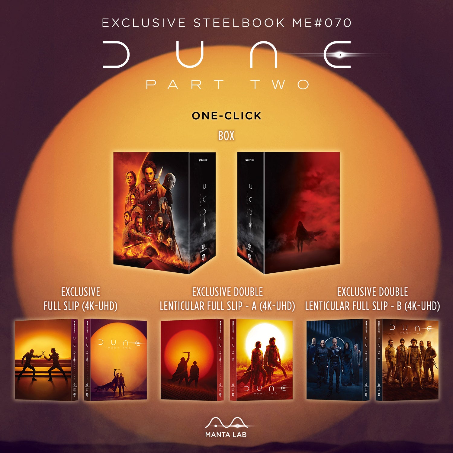 [ME#70] Dune: Part Two Steelbook (One Click)