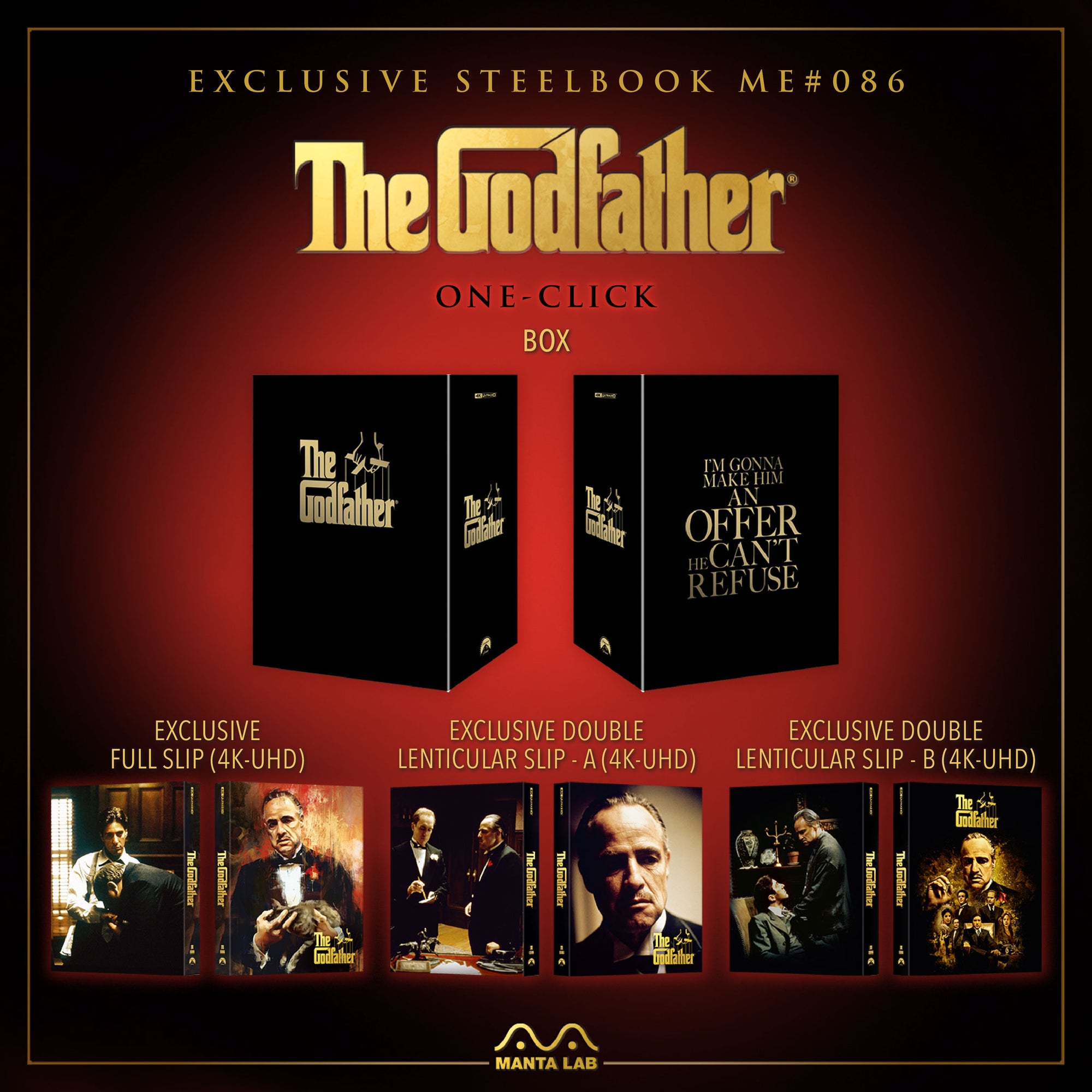 [ME#86] The Godfather Steelbook (One Click)