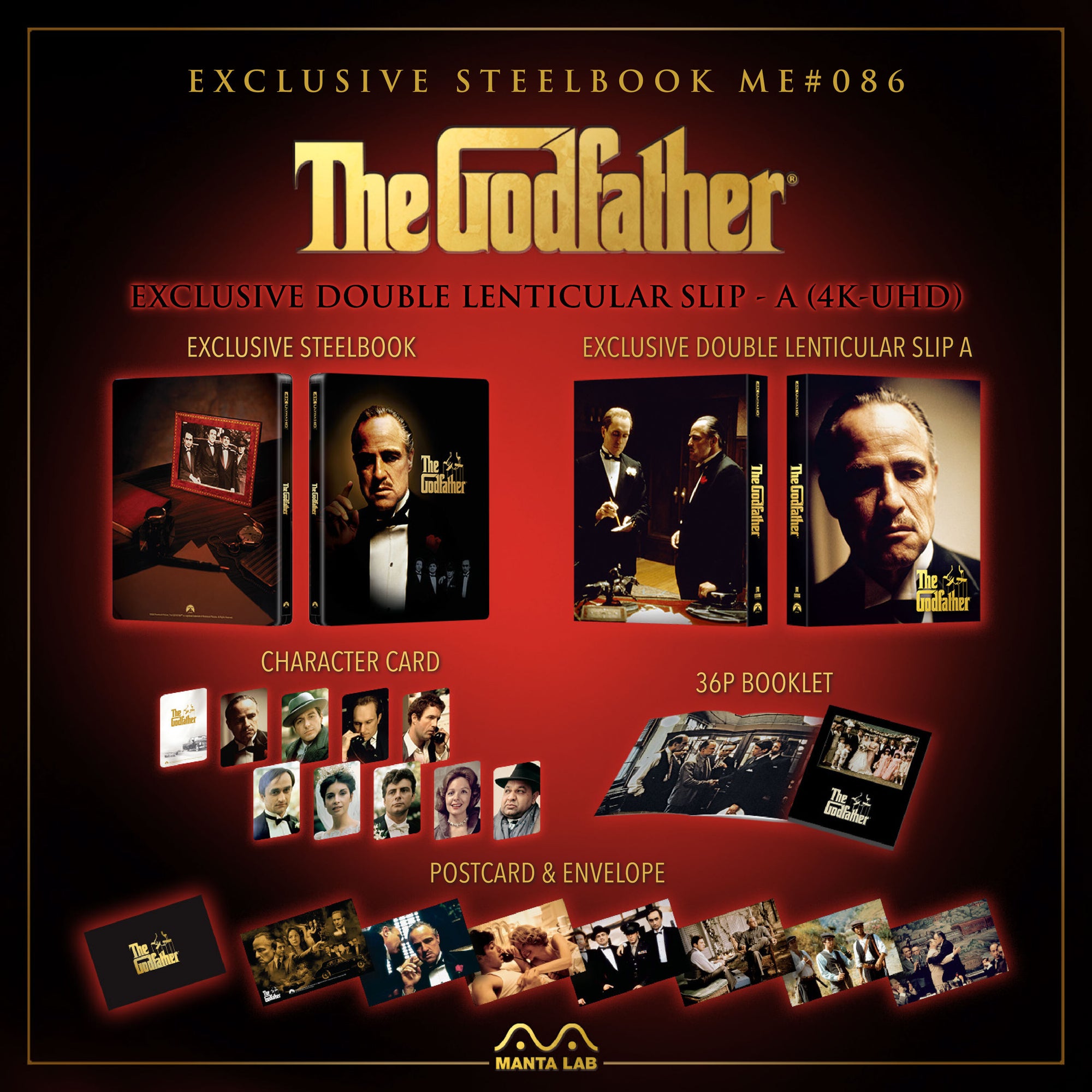 [ME#86] The Godfather Steelbook (Double Lenticular Full Slip-A)