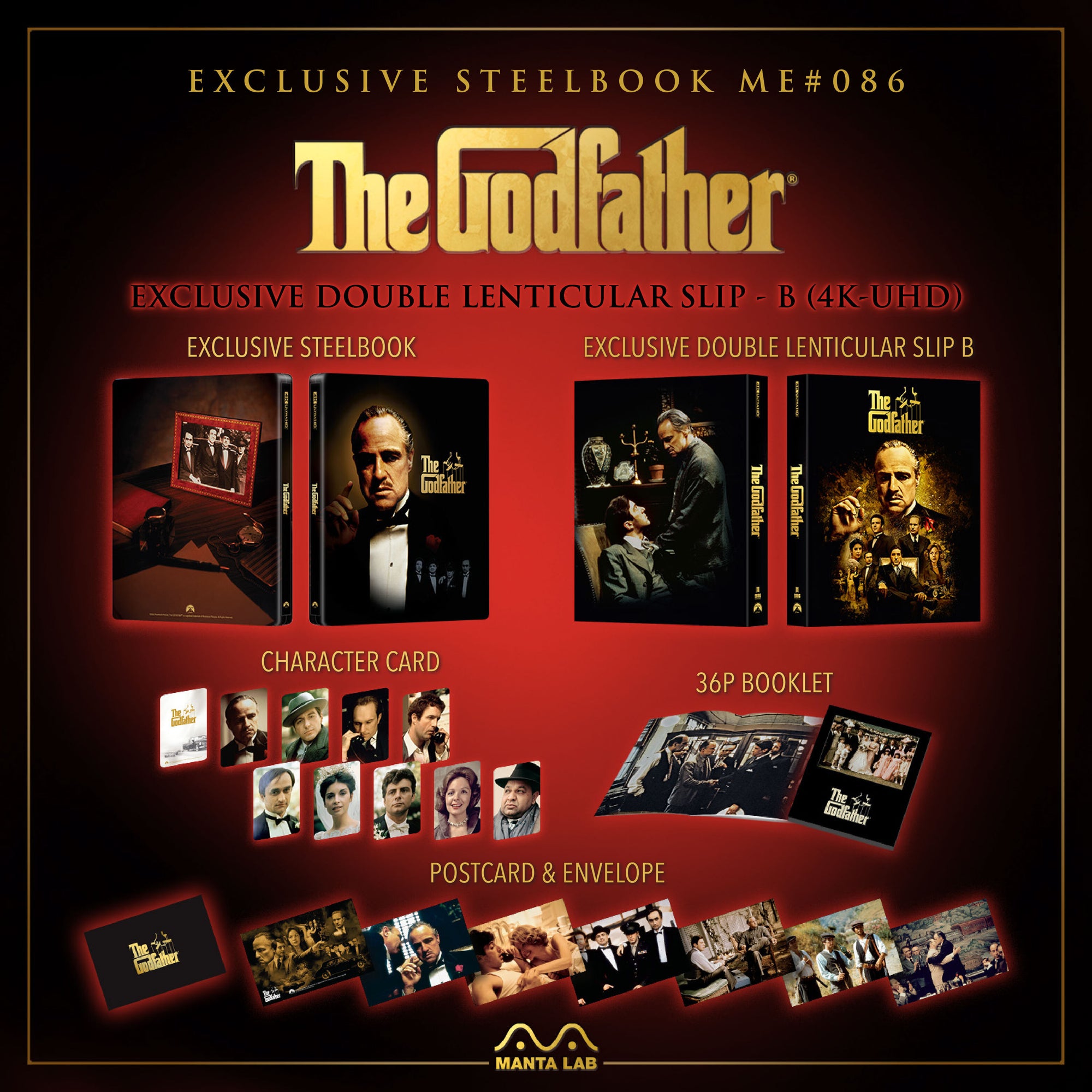 [ME#86] The Godfather Steelbook (Double Lenticular Full Slip-B)