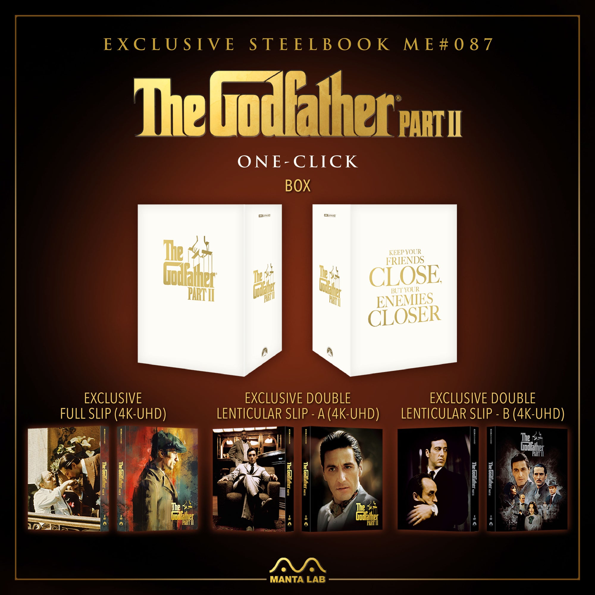 [ME#87] The Godfather Part II Steelbook (One Click)