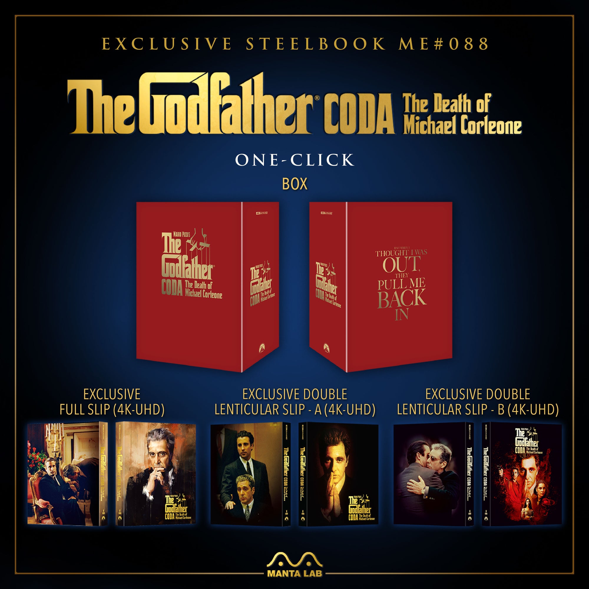 [ME#88] The Godfather Part III Steelbook (One Click)