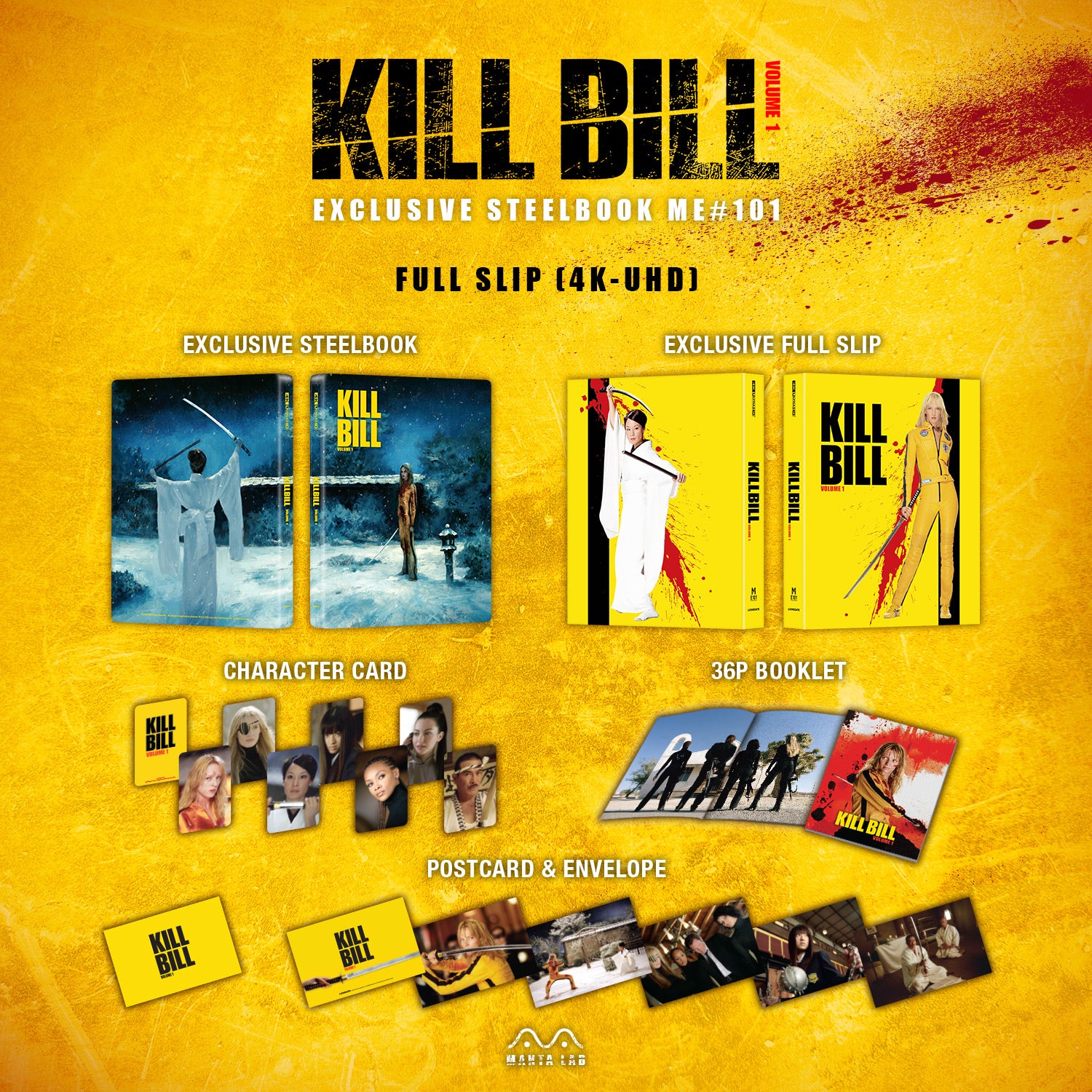 [ME#101] Kill Bill Vol.1 Steelbook (Full Slip)