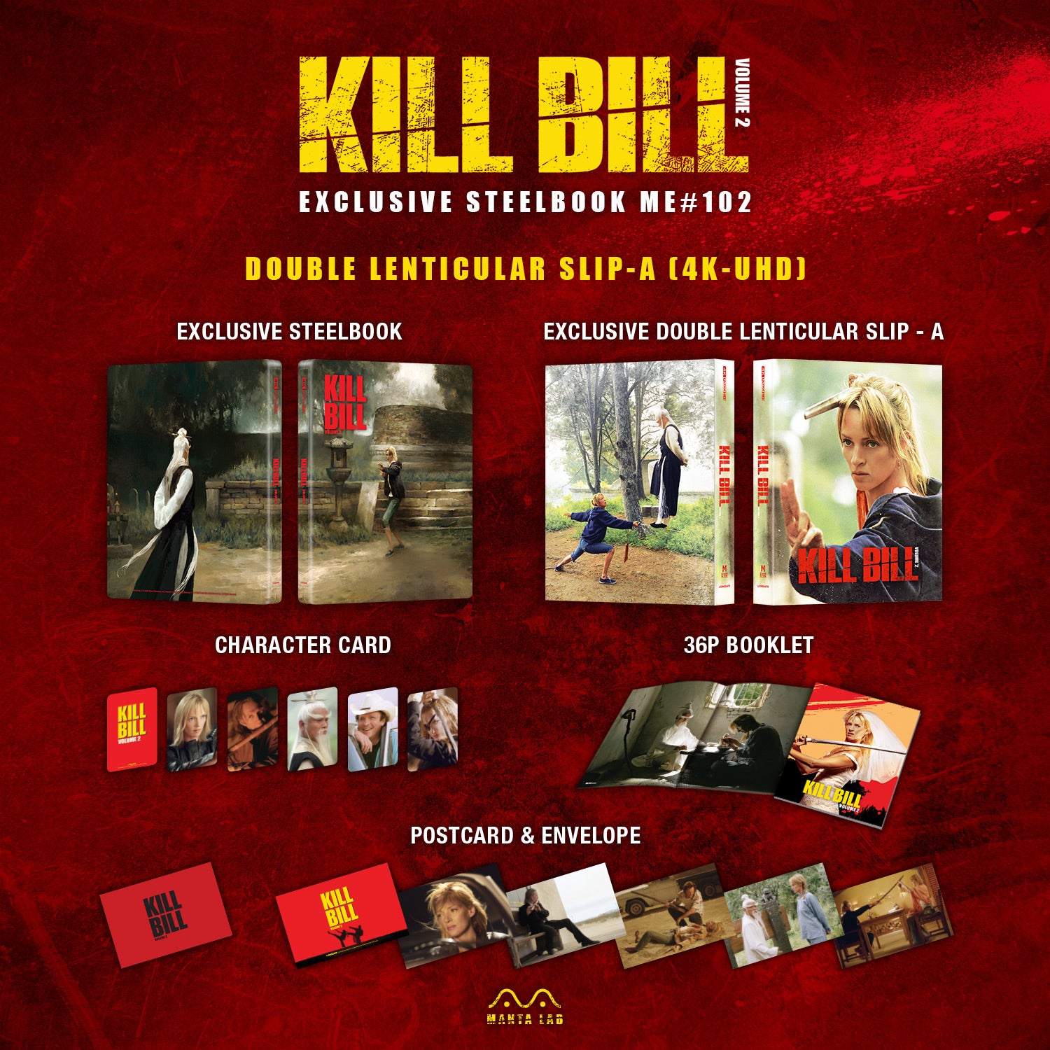 [ME#102] Kill Bill Vol.2 Steelbook (Double Lenticular Full Slip-A)