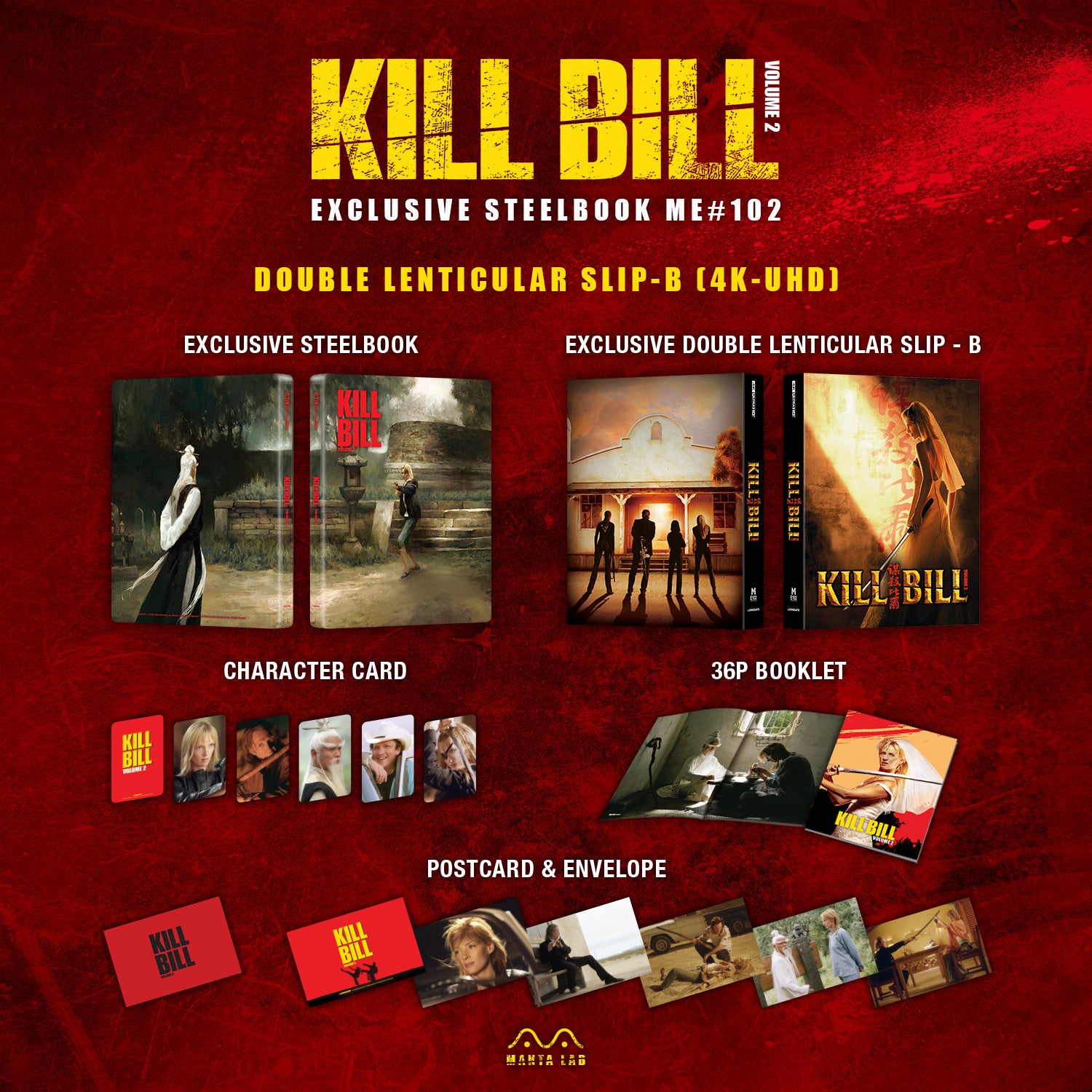 [ME#102] Kill Bill Vol.2 Steelbook (Double Lenticular Full Slip-B)