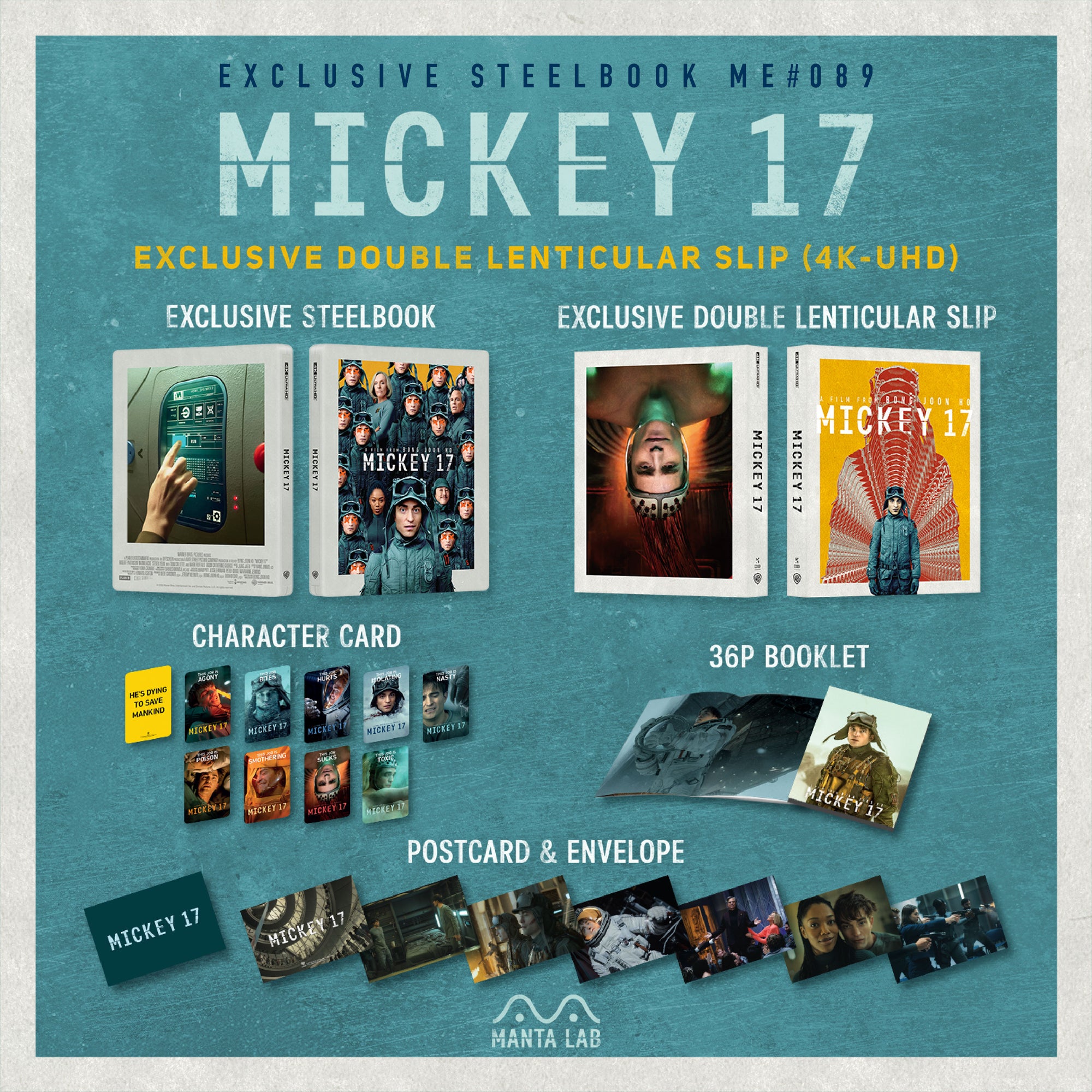 [ME#89] Mickey 17 Steelbook (Double Lenticular Full Slip)