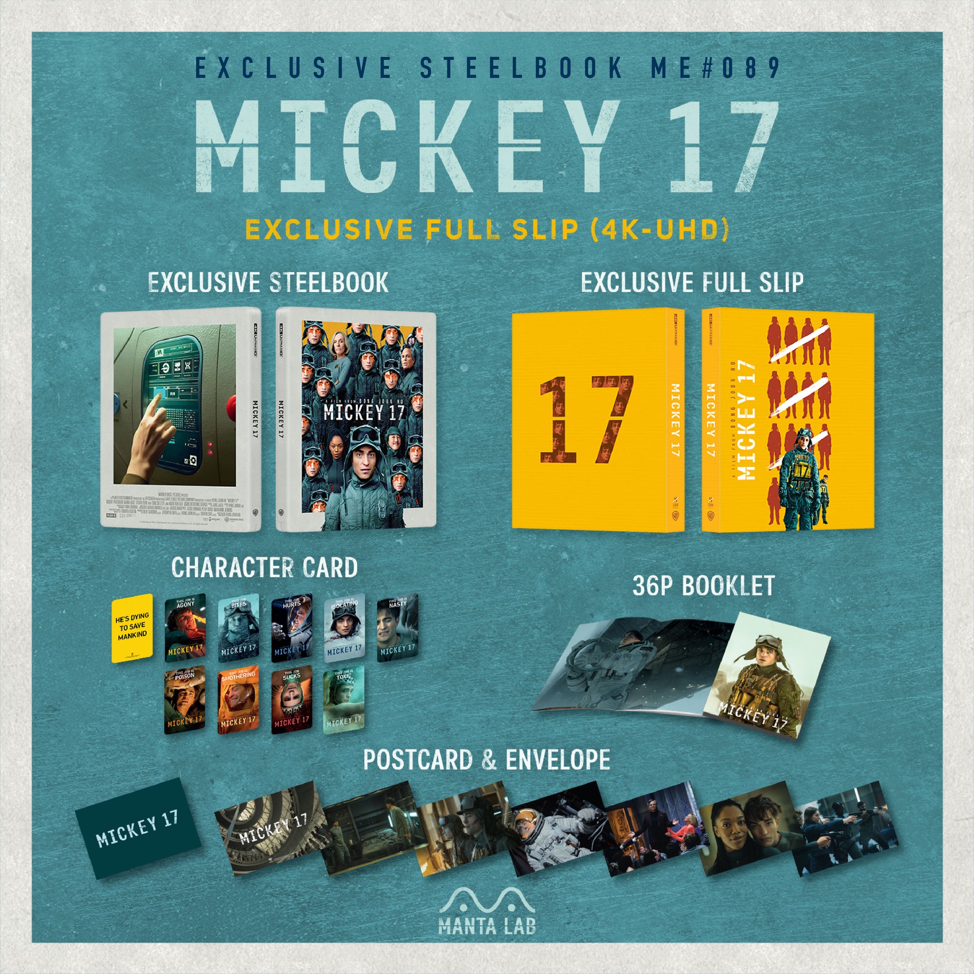 [ME#89] Mickey 17 Steelbook (Full Slip)