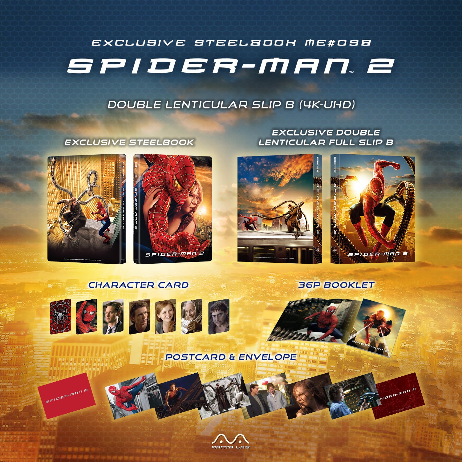 [ME#98] Spider-Man 2 Steelbook (Double Lenticular Full Slip-B)