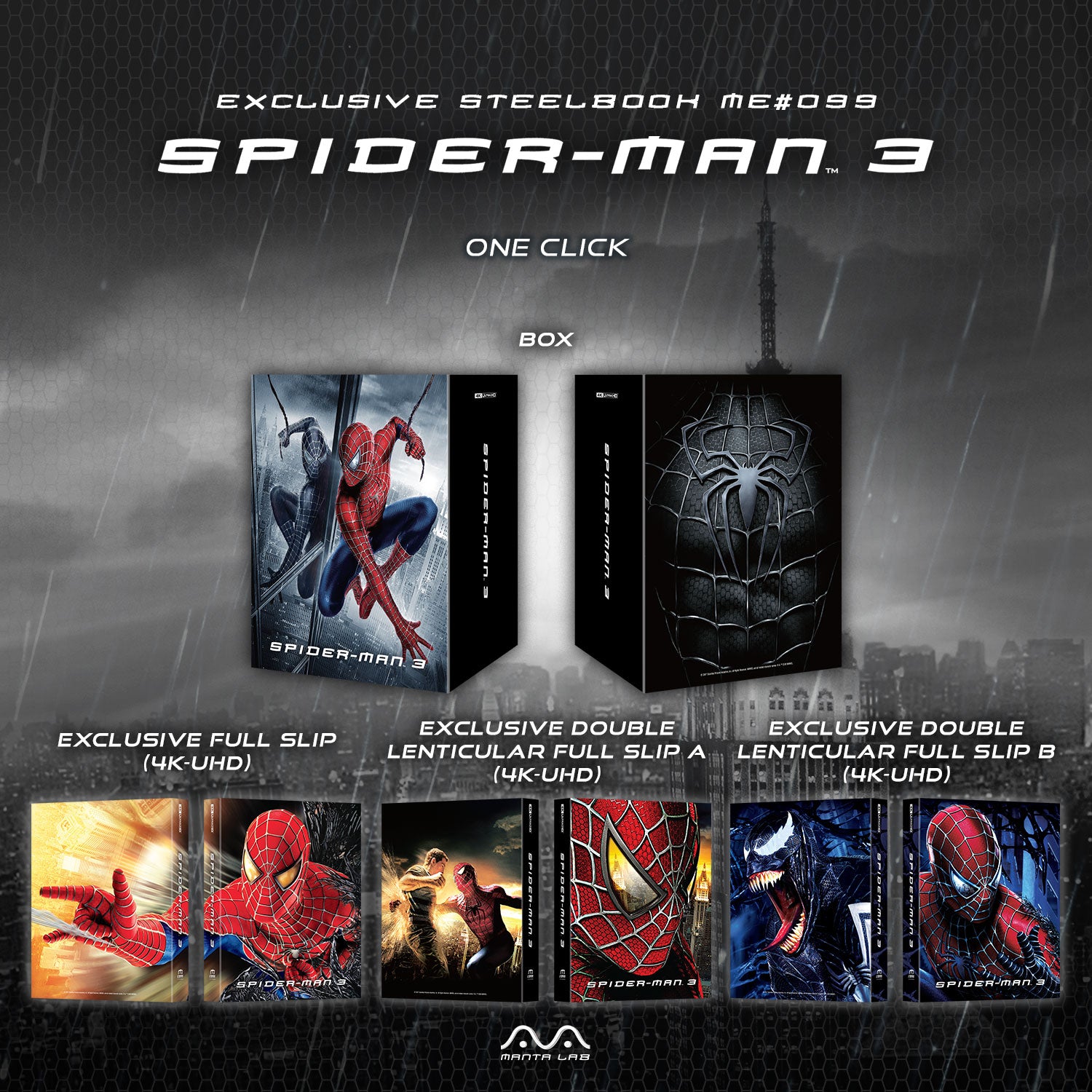 [ME#99] Spider-Man 3 Steelbook (One Click)