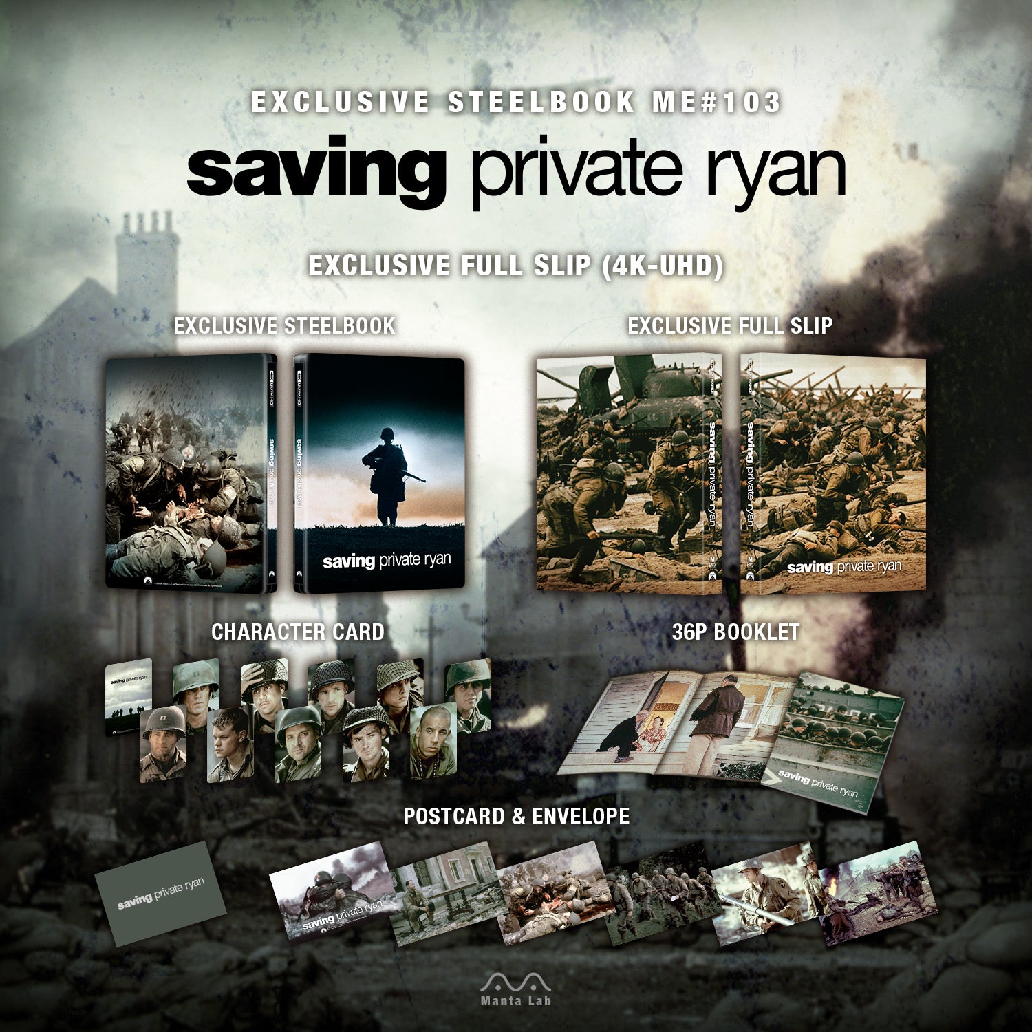 [ME#103] Saving Private Ryan Steelbook (Full Slip)