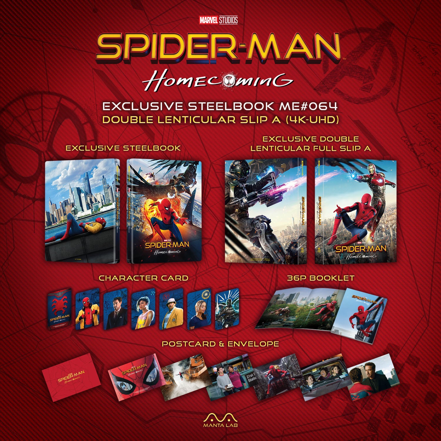 [ME#64] Spider-man: Homecoming Steelbook (Double Lenticular Full Slip-A)