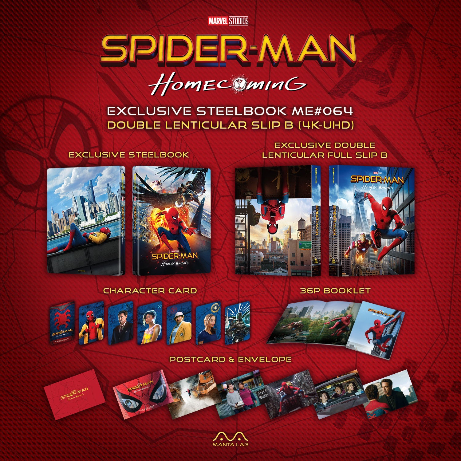 [ME#64] Spider-man: Homecoming Steelbook (Double Lenticular Full Slip-B)