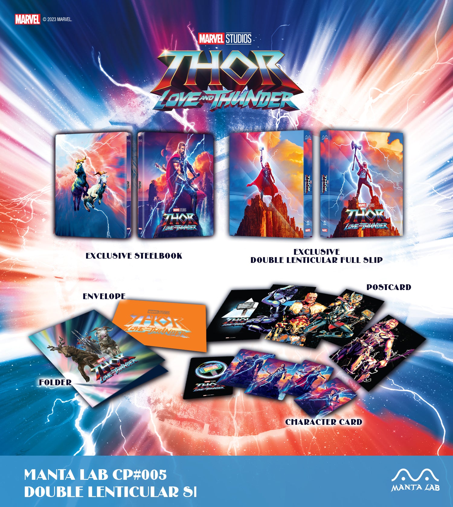 [MCP#005] Thor: Love and ThunderSteelbook (Double Lenticular Full Slip)(Consumer Product)