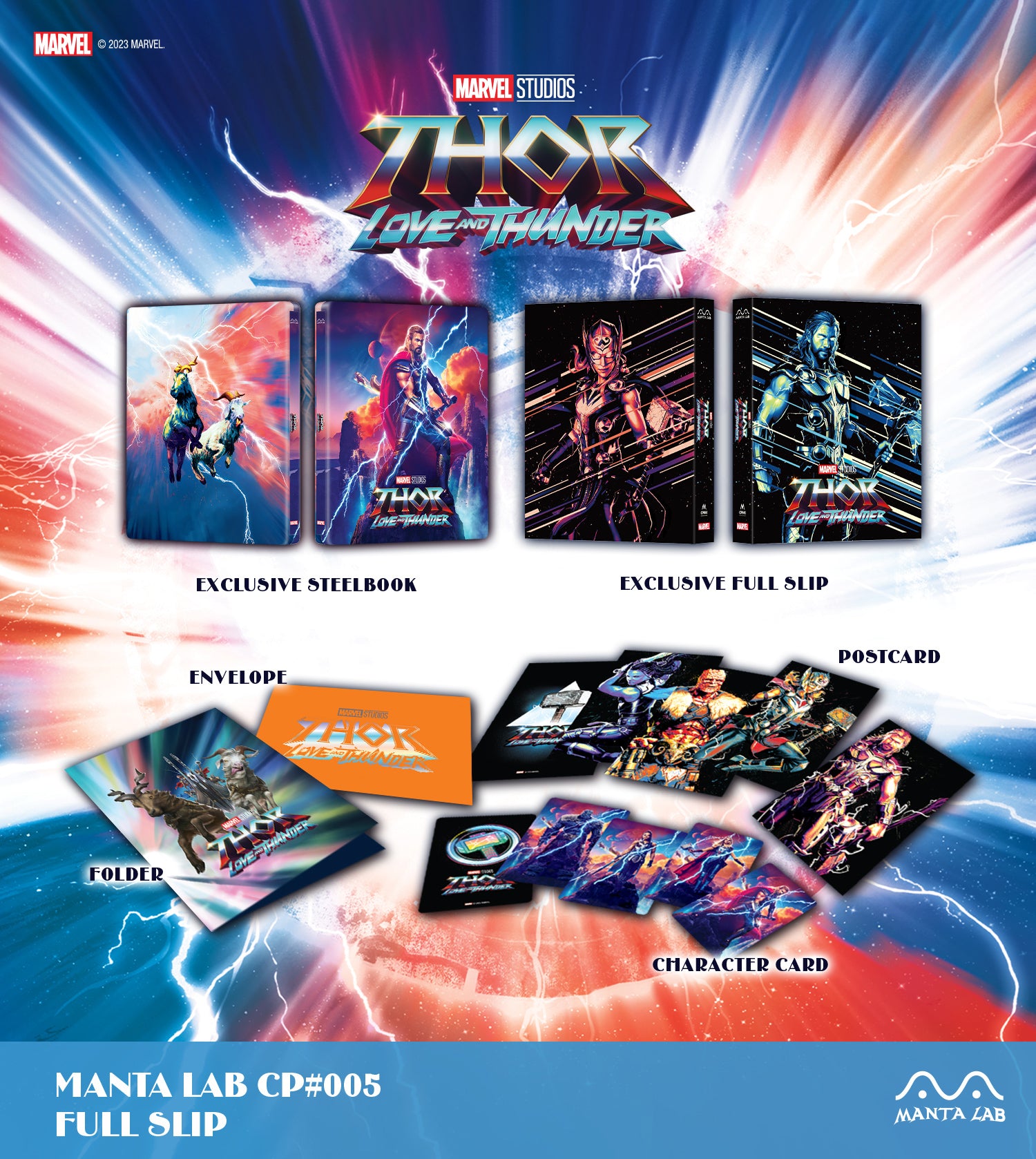 [MCP#005] Thor: Love and Thunder Steelbook (Full Slip)(Consumer Product)