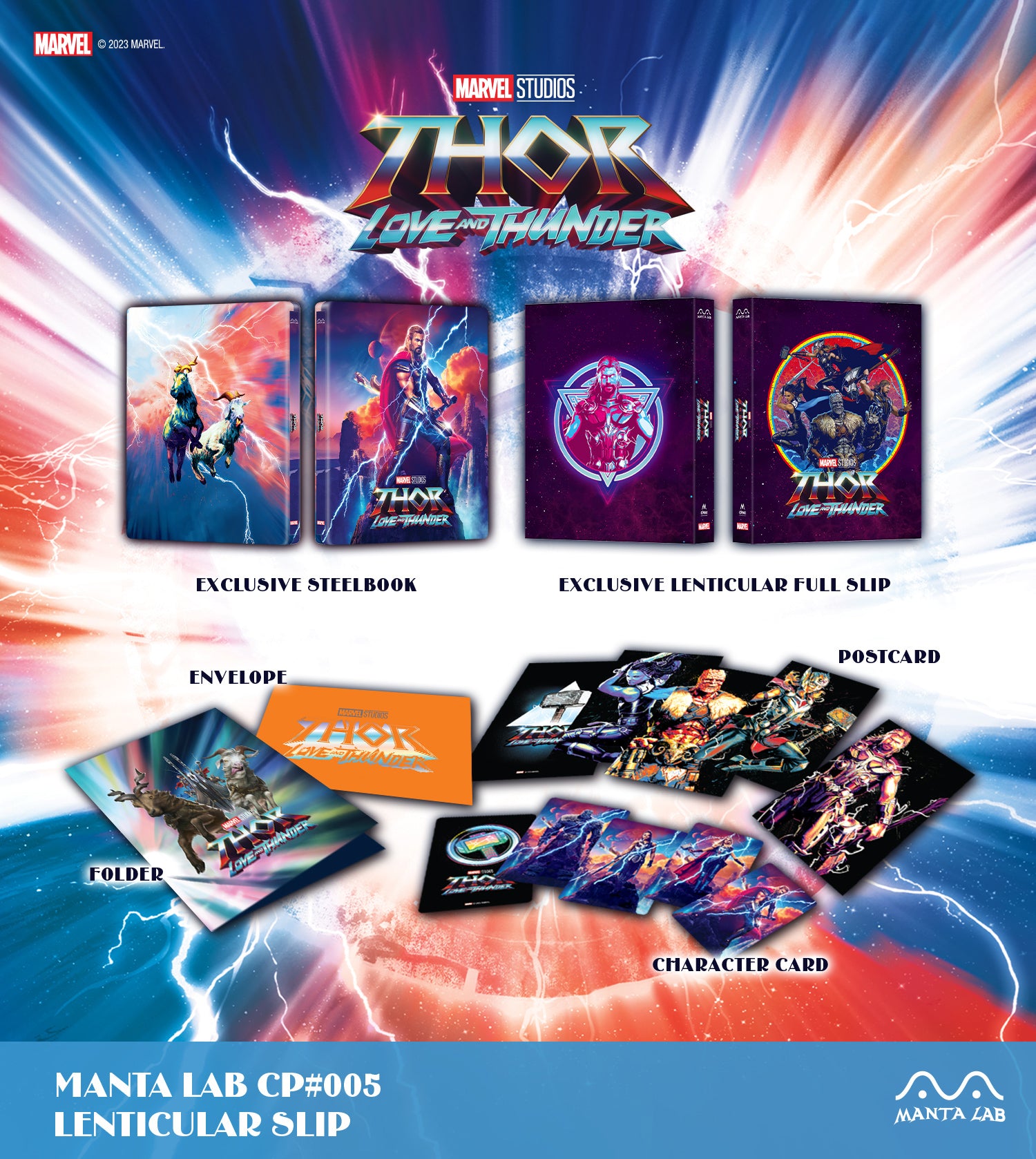 [MCP#005] Thor: Love and Thunder Steelbook (Lenticular Full Slip)(Consumer Product)