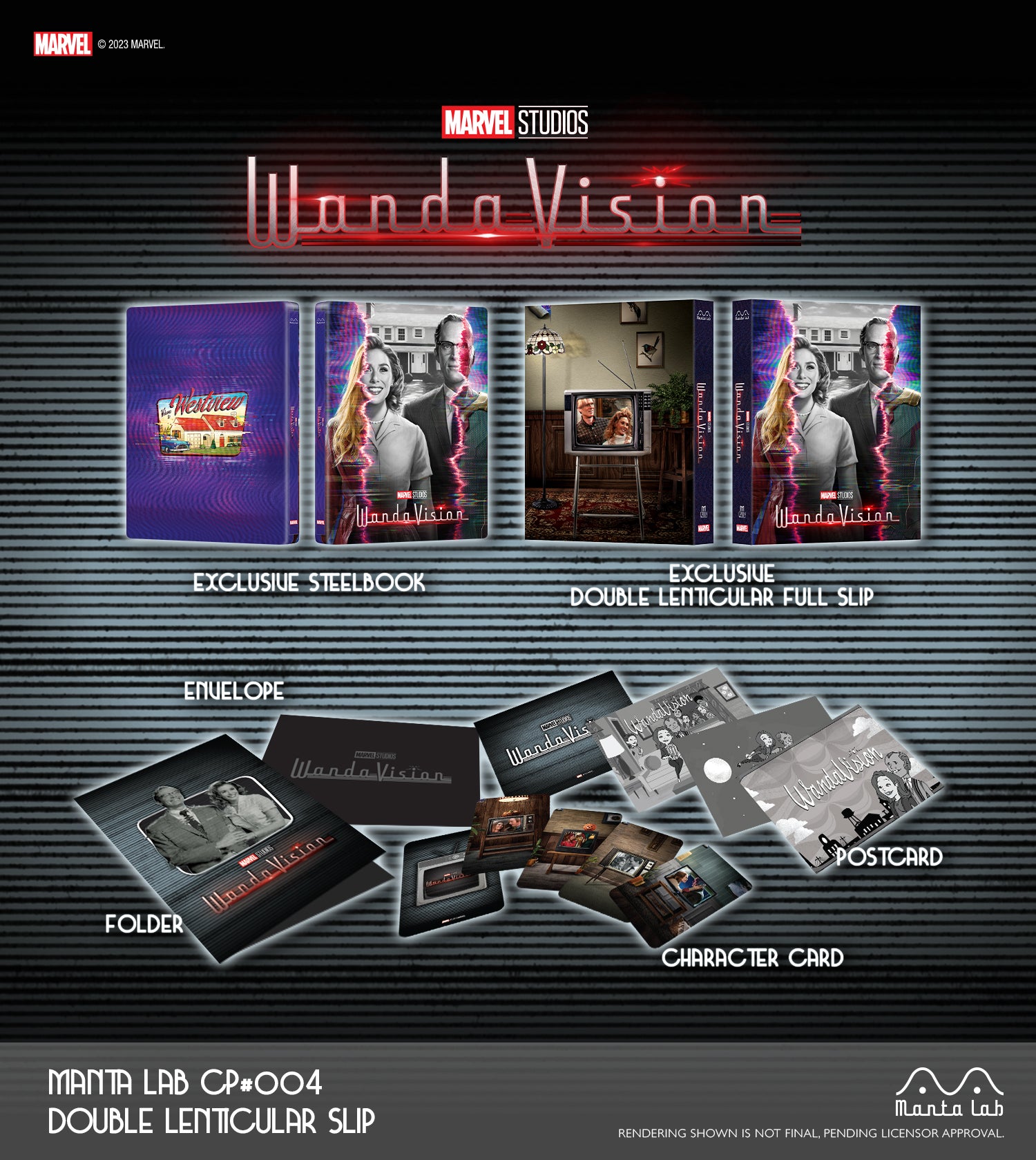 ワンダヴィジョン スチールブック　ダブルレンチキュラー mantalab MCP#004] Wanda Vision Steelbook (Double Lenticular Full Slip