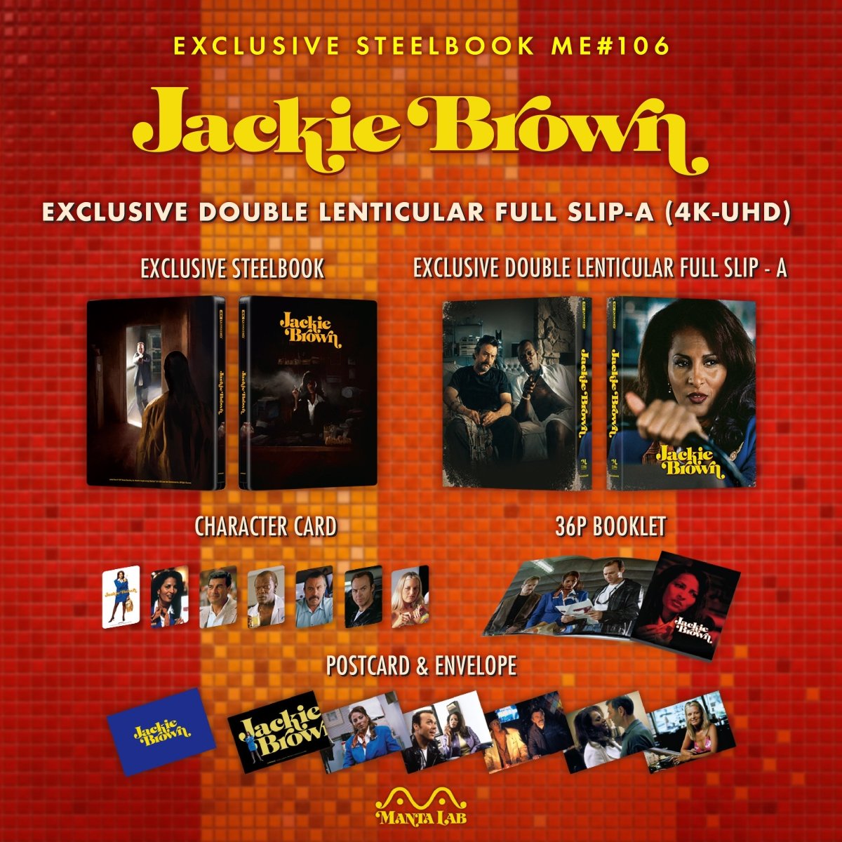 [ME#106] Jackie Brown Steelbook (Double Lenticular Full Slip-A) in - STEELBOOK by LIONSGATE | Collectong