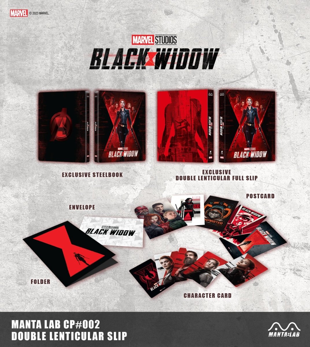 [MCP002] Black Widow Steelbook (Double Lenticular Full Slip)(Consumer Product) in - STEELBOOK by MARVEL | Collectong