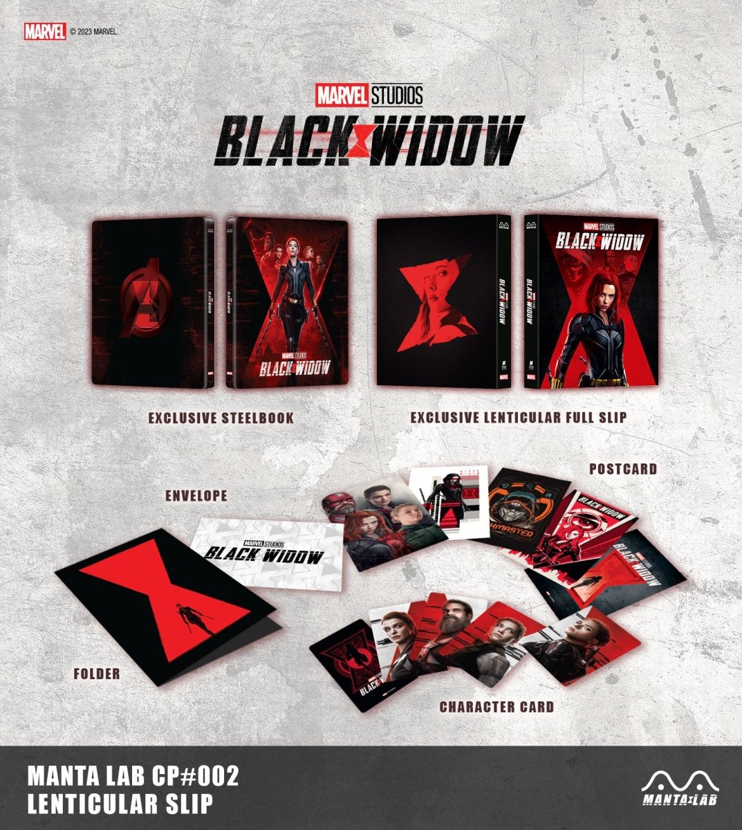 [MCP002] Black Widow Steelbook (Lenticular Full Slip)(Consumer Product) in - STEELBOOK by MARVEL | Collectong