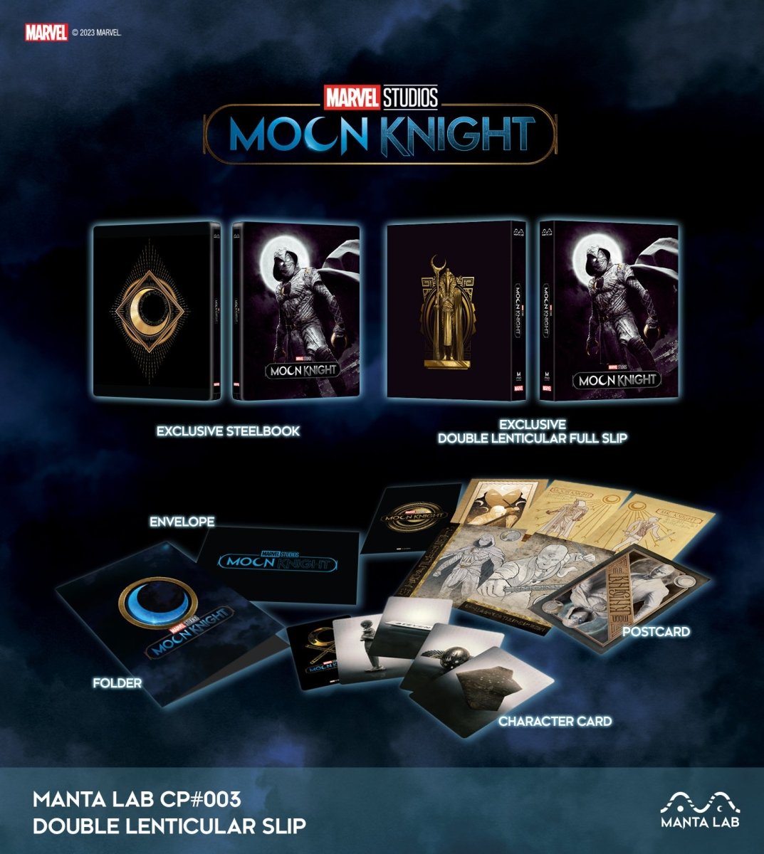 [MCP003] Moon Knight Steelbook (Double Lenticular Full Slip)(Consumer Product) in - STEELBOOK by MARVEL | Collectong