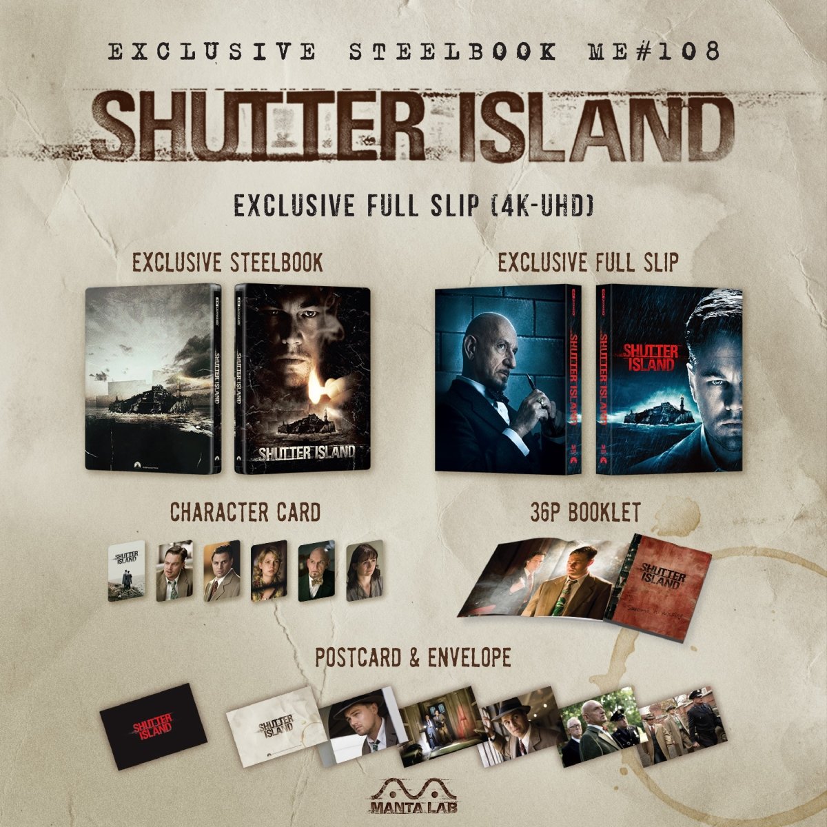 [ME#108] The Shutter Island Steelbook (Full Slip) in - STEELBOOK by PARAMOUNT | Collectong