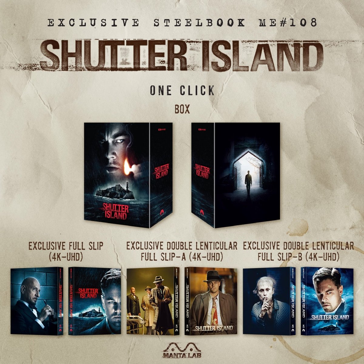 [ME#108] The Shutter Island Steelbook (One Click) in - STEELBOOK by PARAMOUNT | Collectong