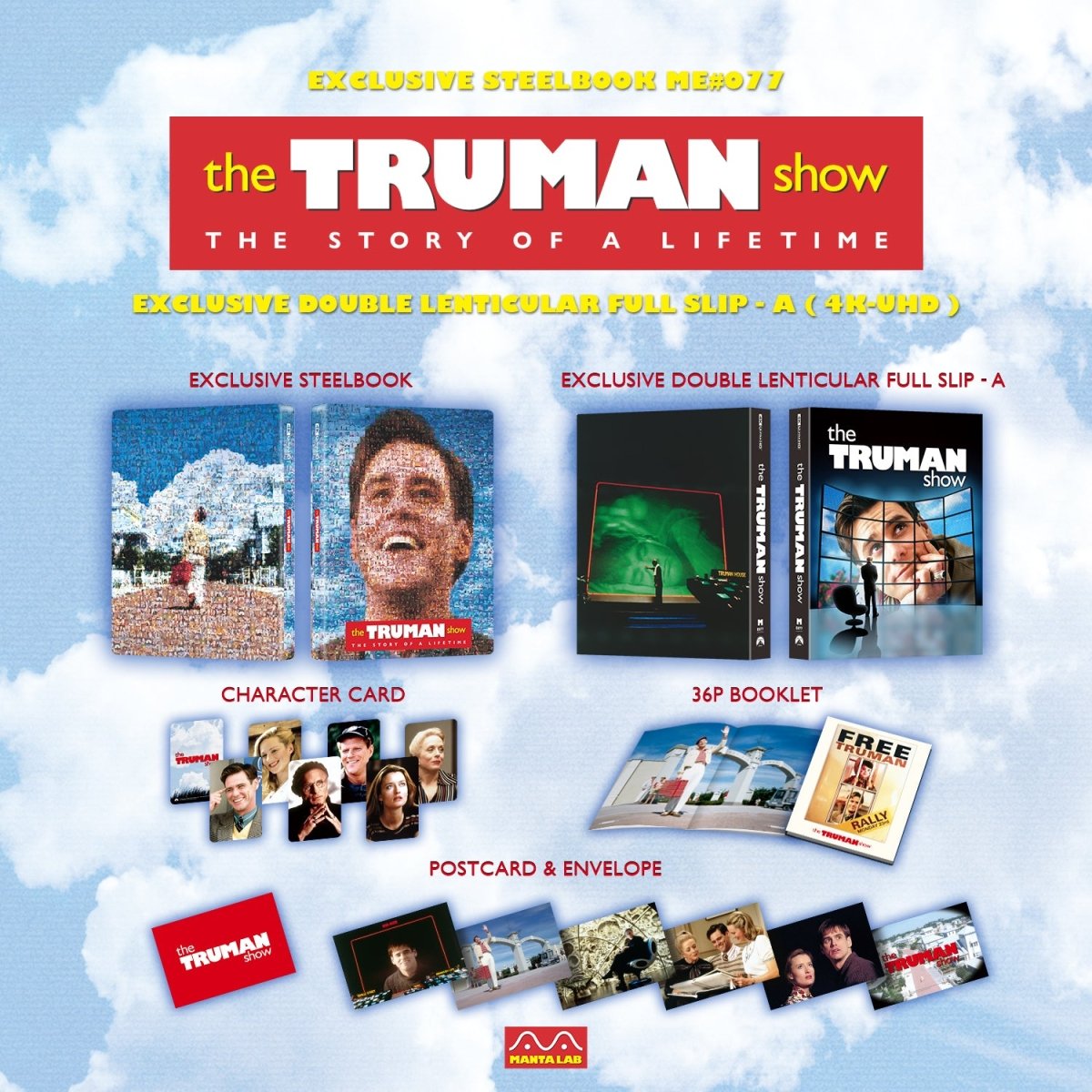 [ME77] The Truman Show Steelbook (Double Lenticular Full Slip-A) in - STEELBOOK by PARAMOUNT | Collectong