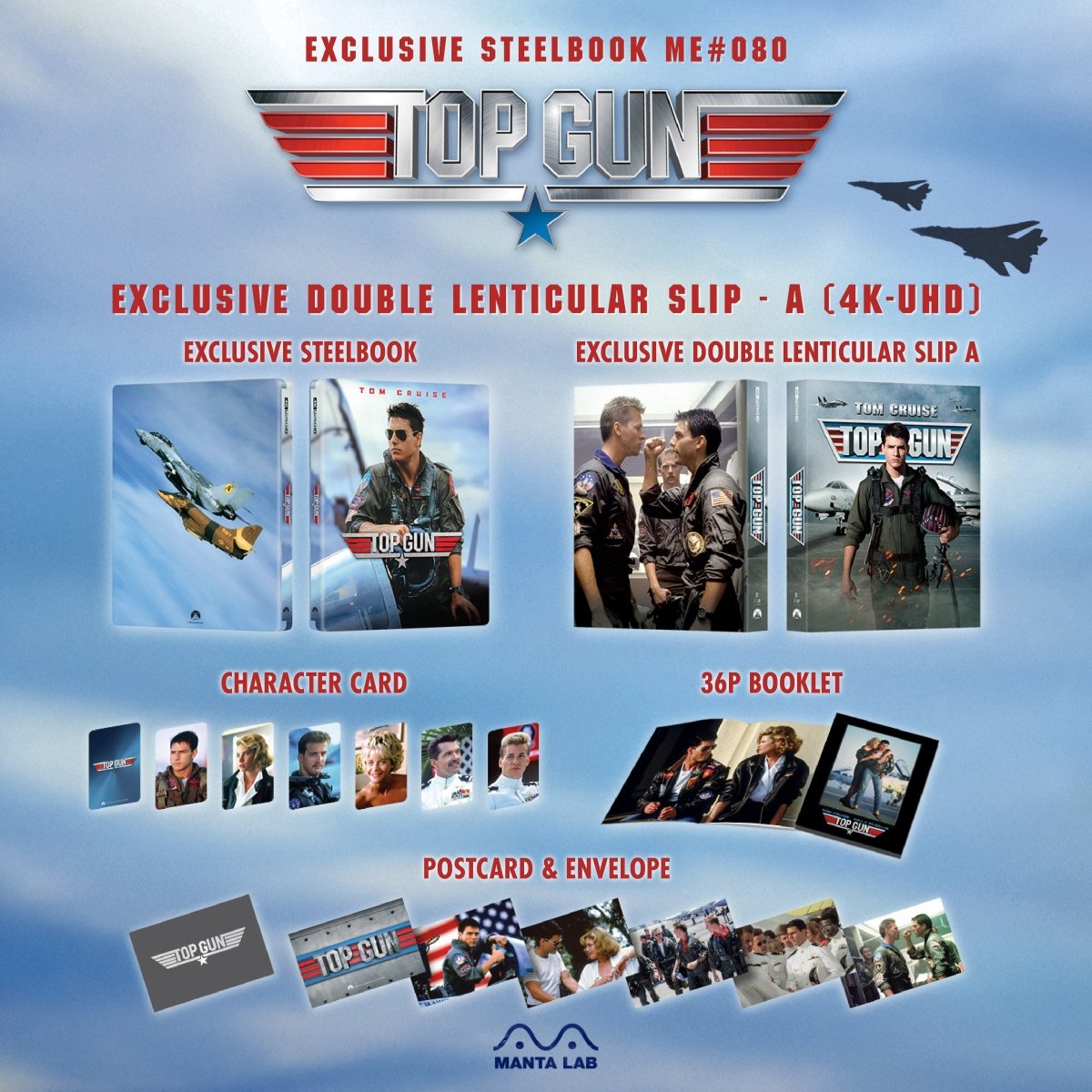 [ME80] Top Gun Steelbook (Double Lenticular Full Slip-A) in - STEELBOOK by PARAMOUNT | Collectong