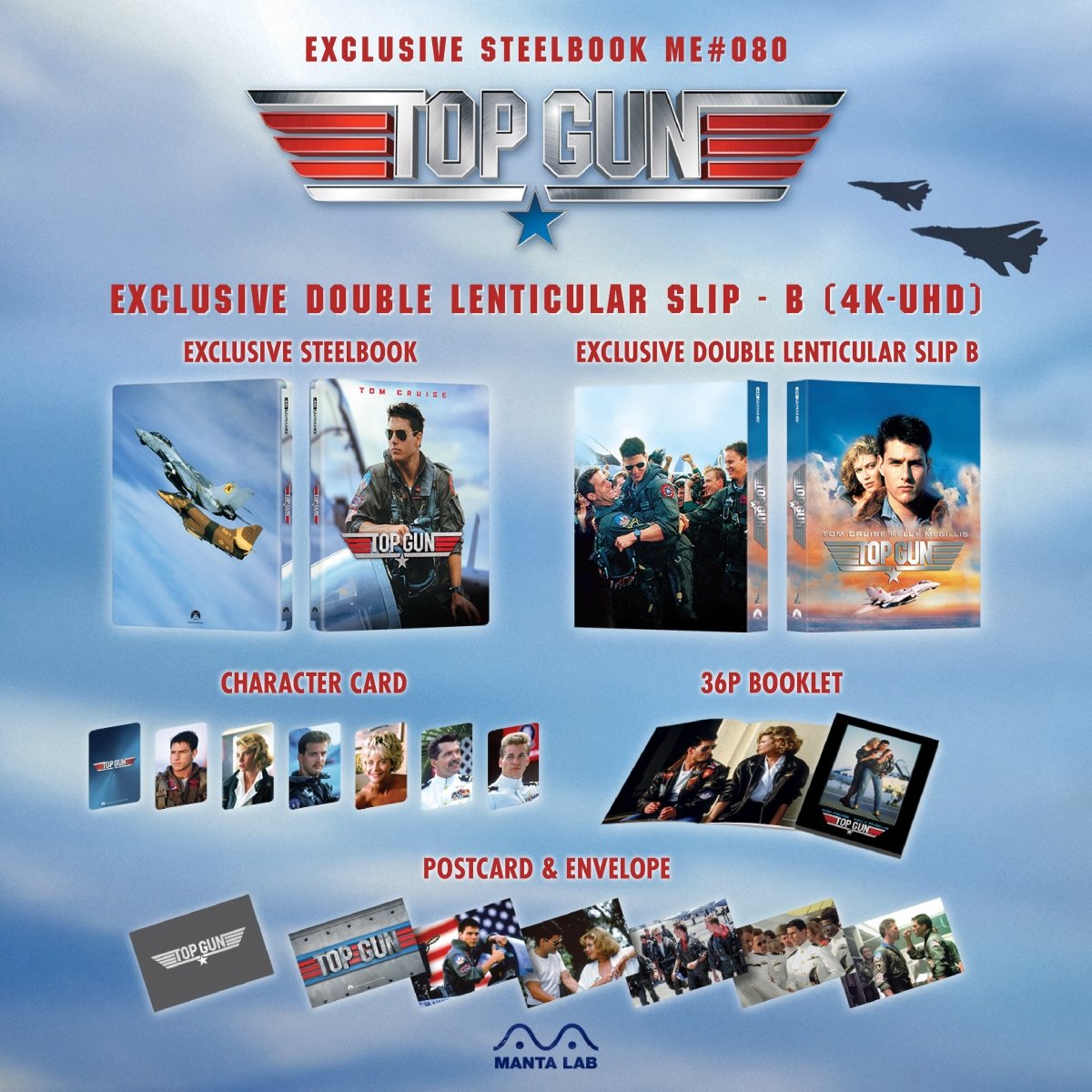 [ME80] Top Gun Steelbook (Double Lenticular Full Slip-B) in - STEELBOOK by PARAMOUNT | Collectong