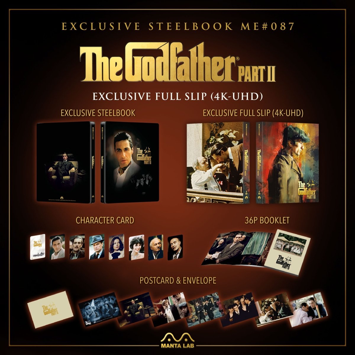 [ME87] The Godfather Part II Steelbook (Full Slip) in - STEELBOOK by PARAMOUNT | Collectong