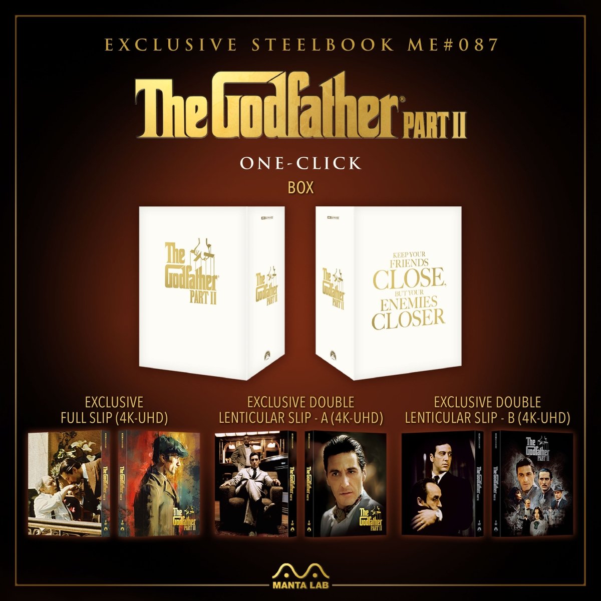[ME87] The Godfather Part II Steelbook (One Click) in - STEELBOOK by PARAMOUNT | Collectong