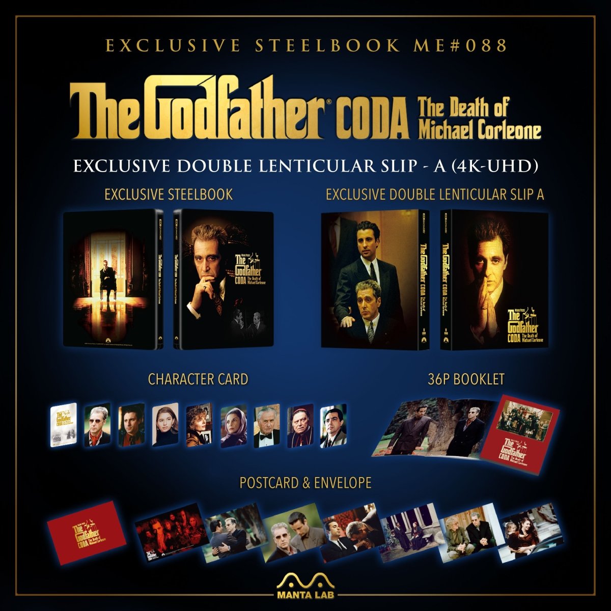 [ME88] The Godfather Part III Steelbook (Double Lenticular Full Slip-A) in - STEELBOOK by PARAMOUNT | Collectong