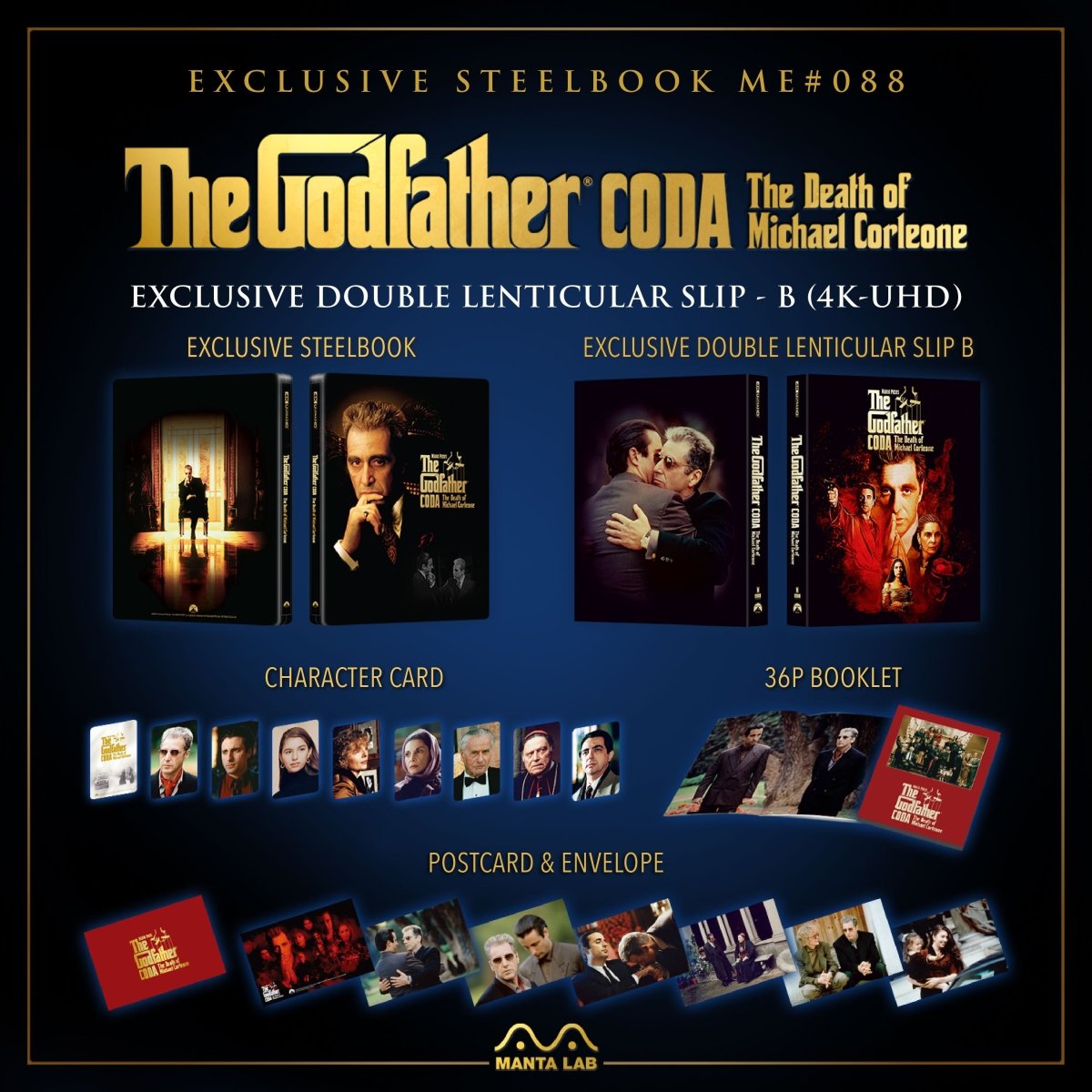 [ME88] The Godfather Part III Steelbook (Double Lenticular Full Slip-B) in - STEELBOOK by PARAMOUNT | Collectong