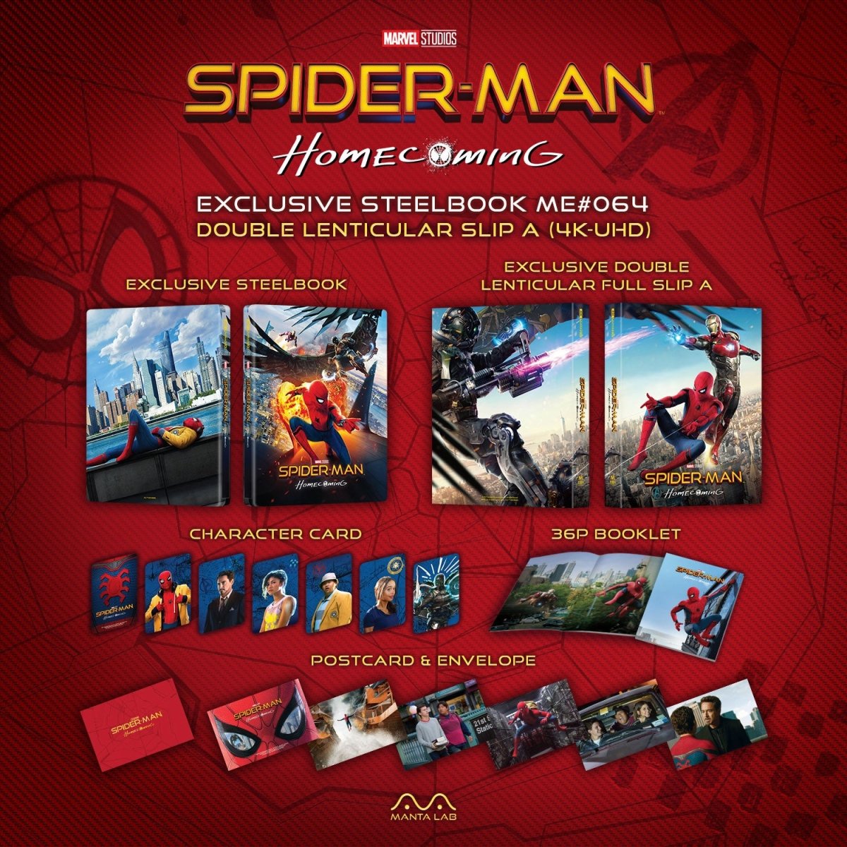 [ME64] Spider-man: Homecoming Steelbook (Double Lenticular Full Slip-A) in - STEELBOOK by SONY | Collectong