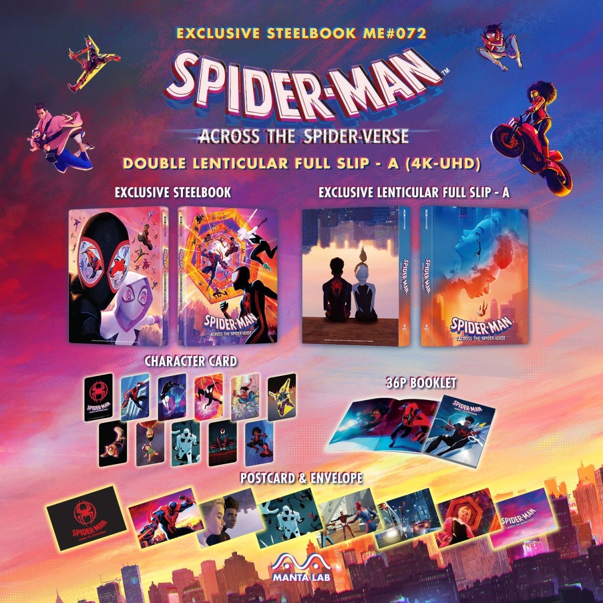 [ME72] Spider-Man: Across the Spider-Verse Steelbook (Double Lenticular Full Slip-A) in - STEELBOOK by SONY | Collectong