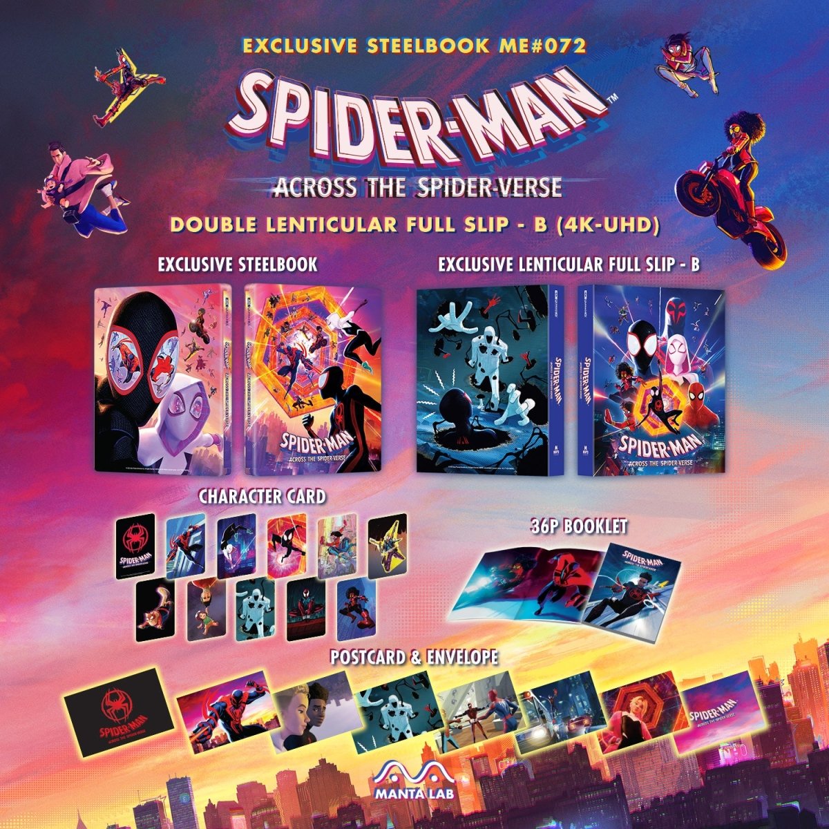 [ME72] Spider-Man: Across the Spider-Verse Steelbook (Double Lenticular Full Slip-B) in - STEELBOOK by SONY | Collectong