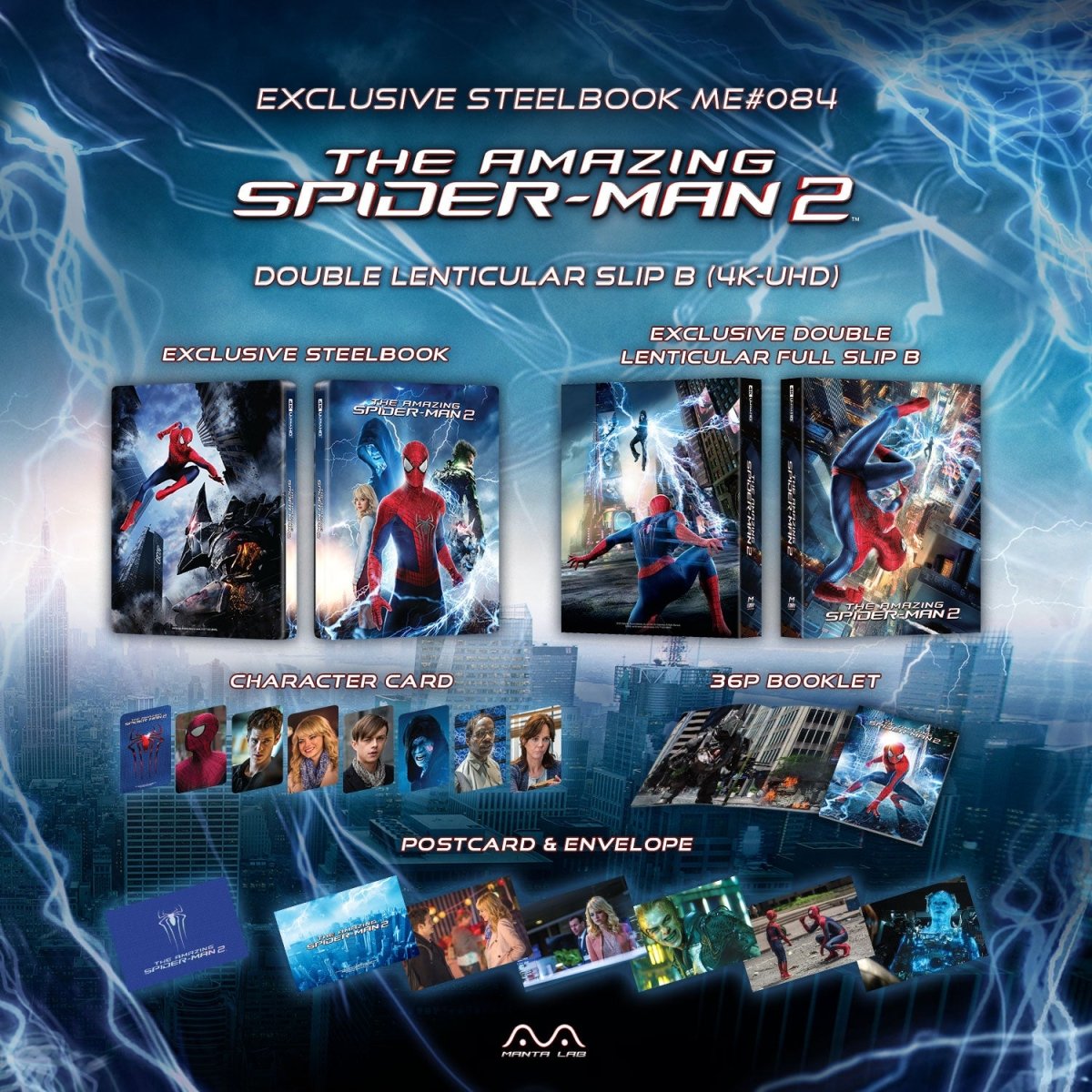 [ME84] The Amazing Spider-Man 2 Steelbook (Double Lenticular Full Slip-B) in - STEELBOOK by SONY | Collectong