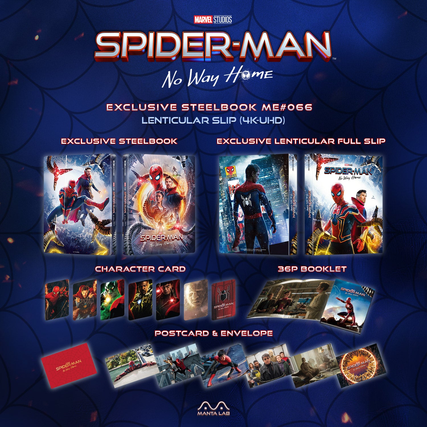 [ME#66] Spiderman: No Way Home Steelbook (Lenticular Full Slip)