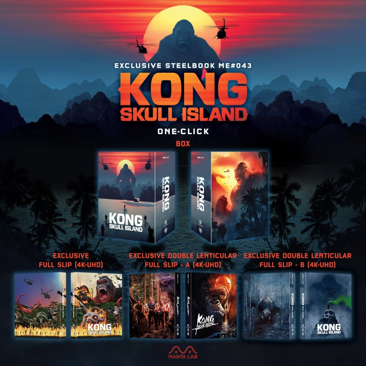 [ME43] Kong: Skull Island Steelbook (One Click) in - STEELBOOK by WARNER | Collectong
