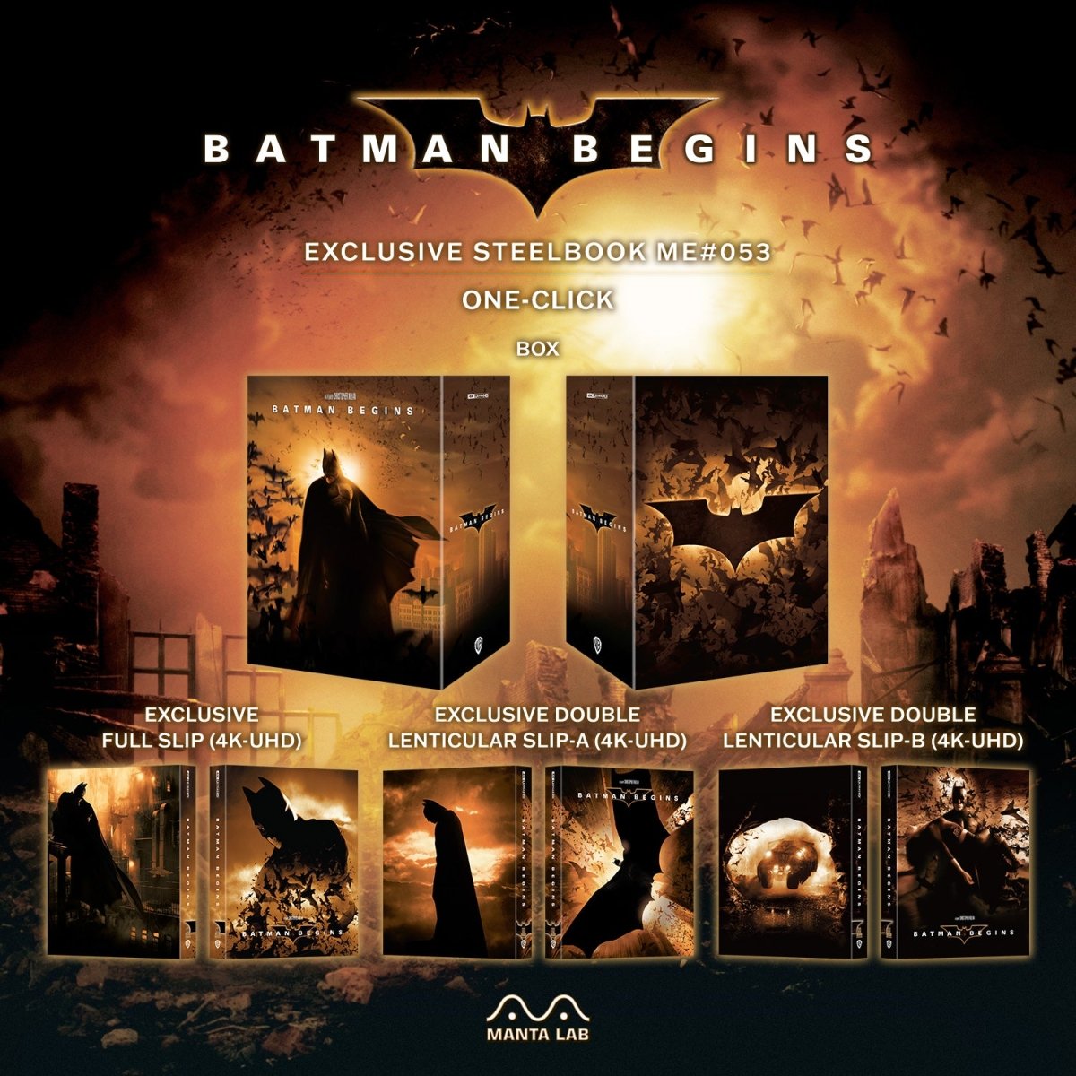 [ME53] Batman Begins Steelbook (One Click) in - STEELBOOK by WARNER | Collectong