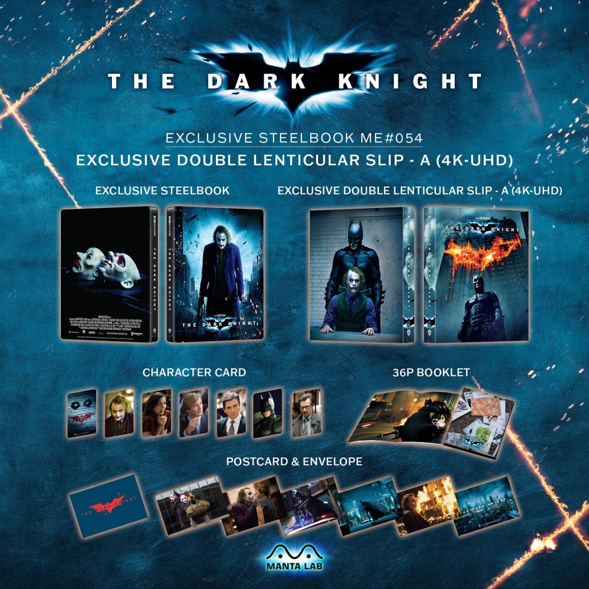 [ME54] The Dark Knight Steelbook (Double Lenticular Full Slip-A) in - STEELBOOK by WARNER | Collectong
