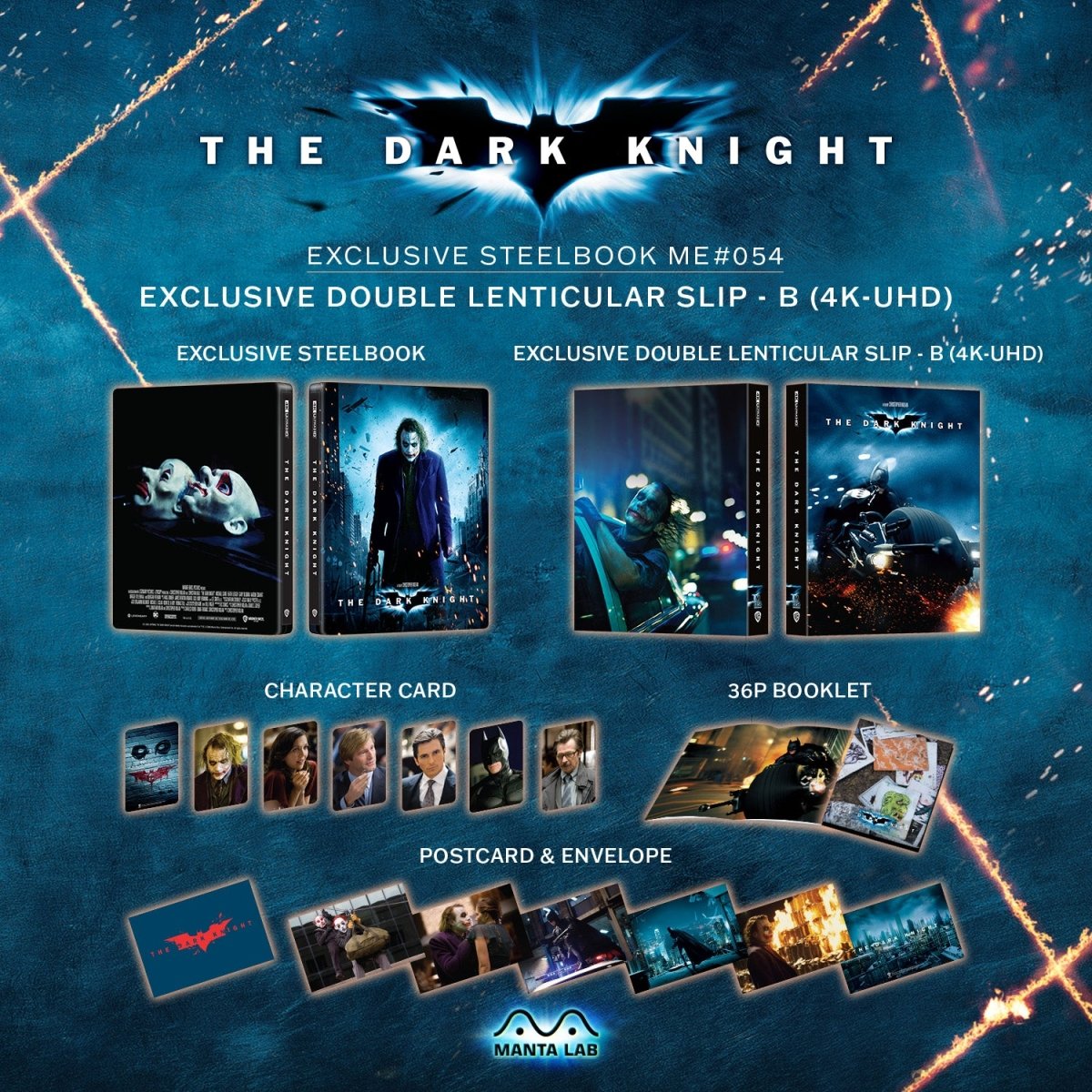 [ME54] The Dark Knight Steelbook (Double Lenticular Full Slip-B) in - STEELBOOK by WARNER | Collectong